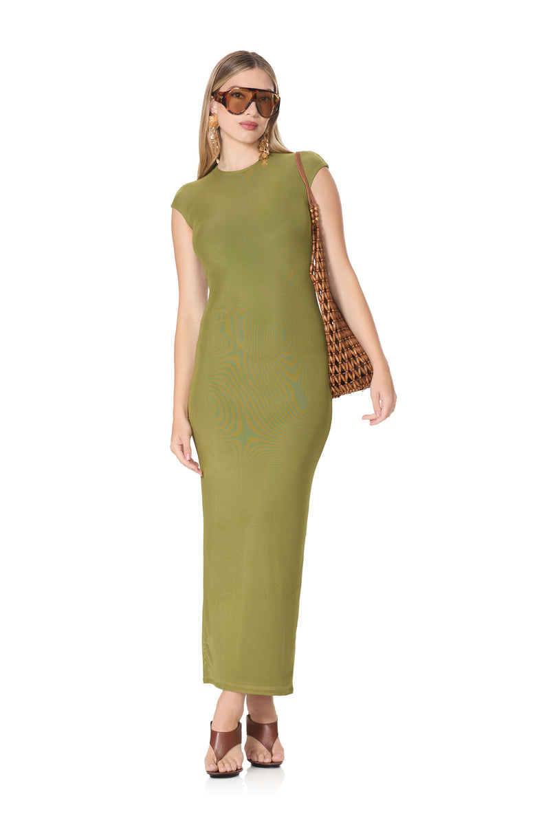olive green summer dress Embroidered Maxi Dress: Boho Rayon Caftan Floor length Firerie Women's Elegant Olive Green