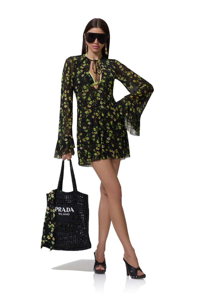 Afrm Kory Dress - Citrus Daisy