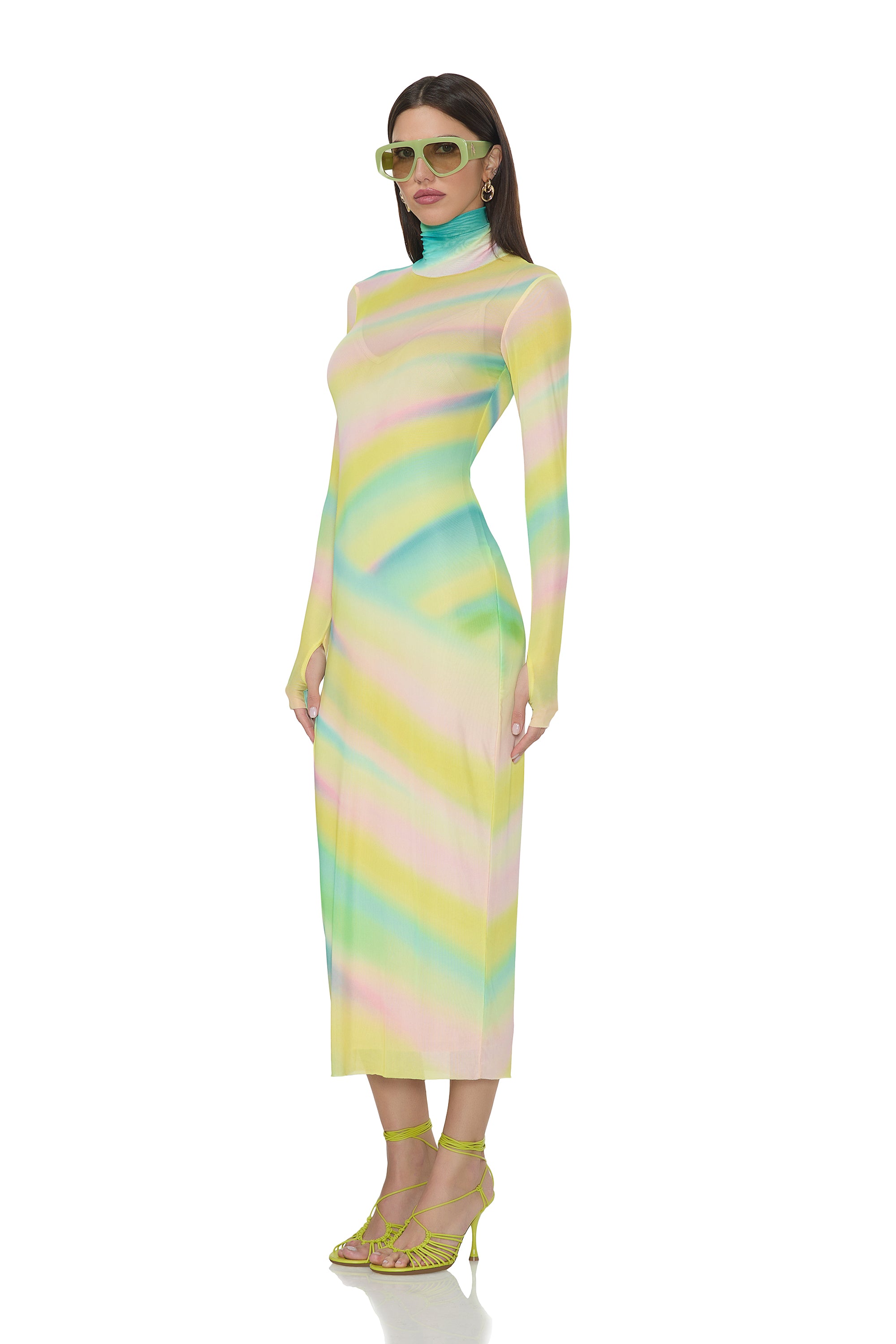 Shailene Dress - Rainbow Stripe Shailene Dress - Rainbow Stripe