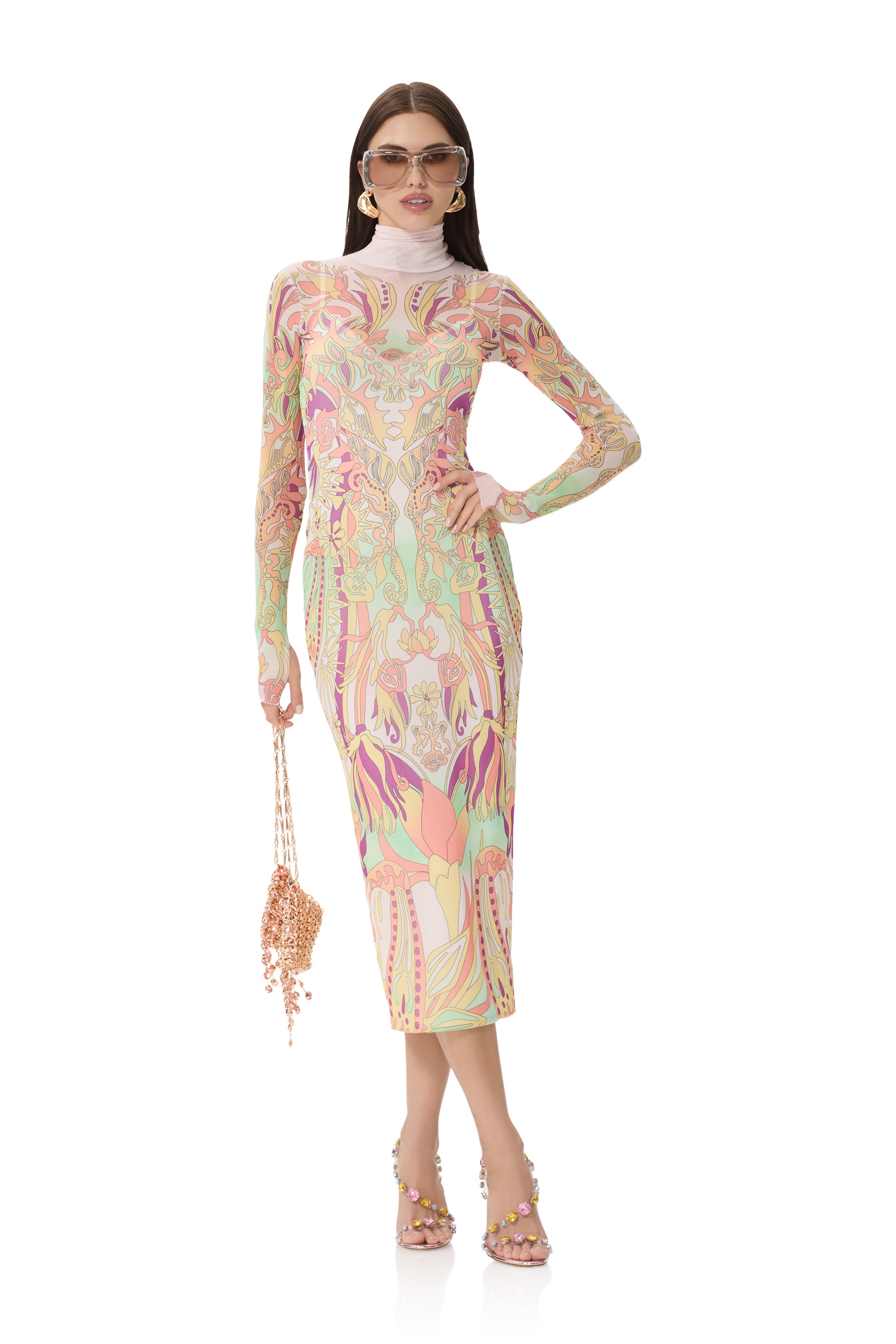 afrm shailene mesh dress 5% Spandex Imported from Color:Pansy Peruvian Connection Coastal Women’s Dress embellishments
