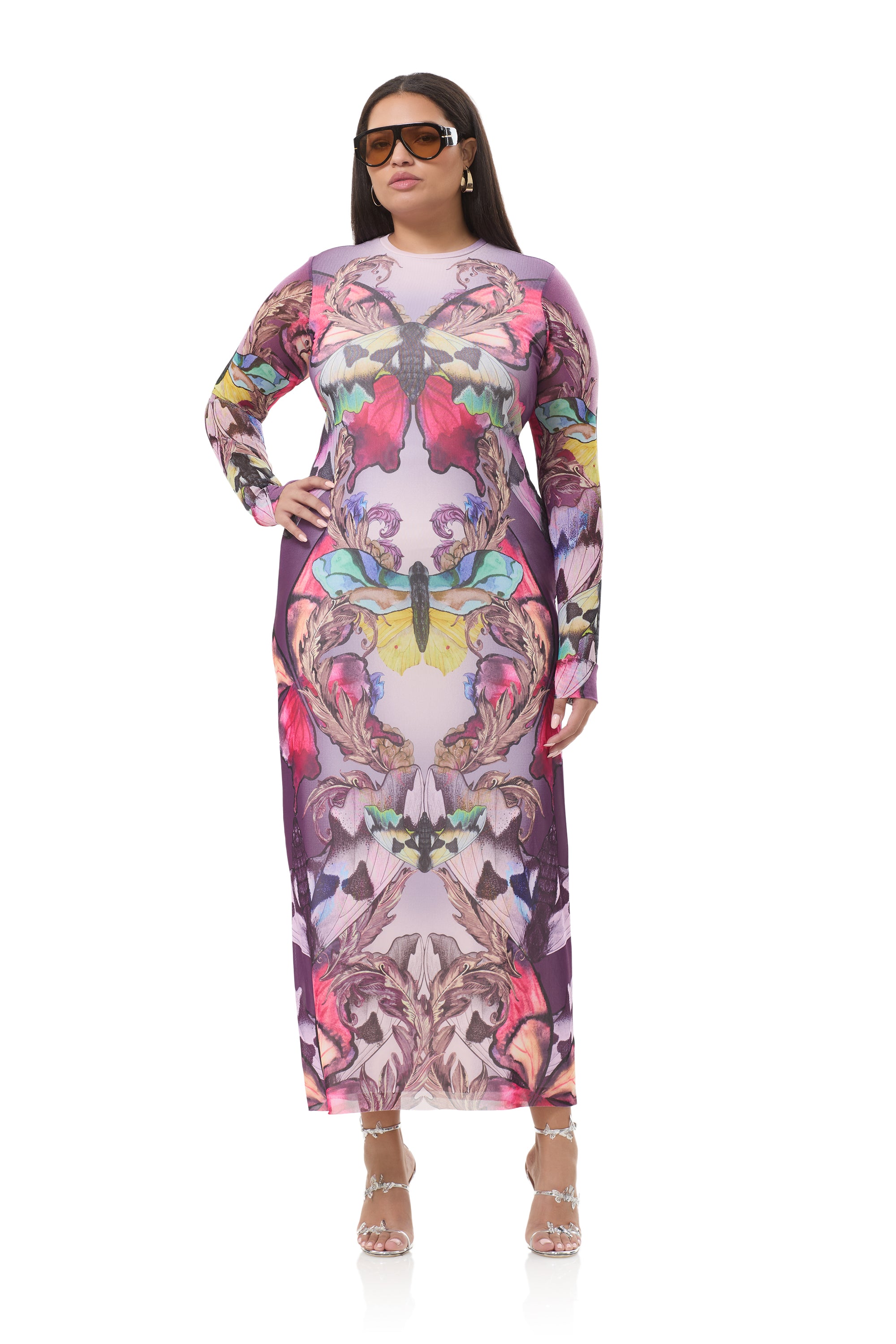 afrm didi maxi dress AFRM Didi Maxi Dress in Aqua Floral Placement