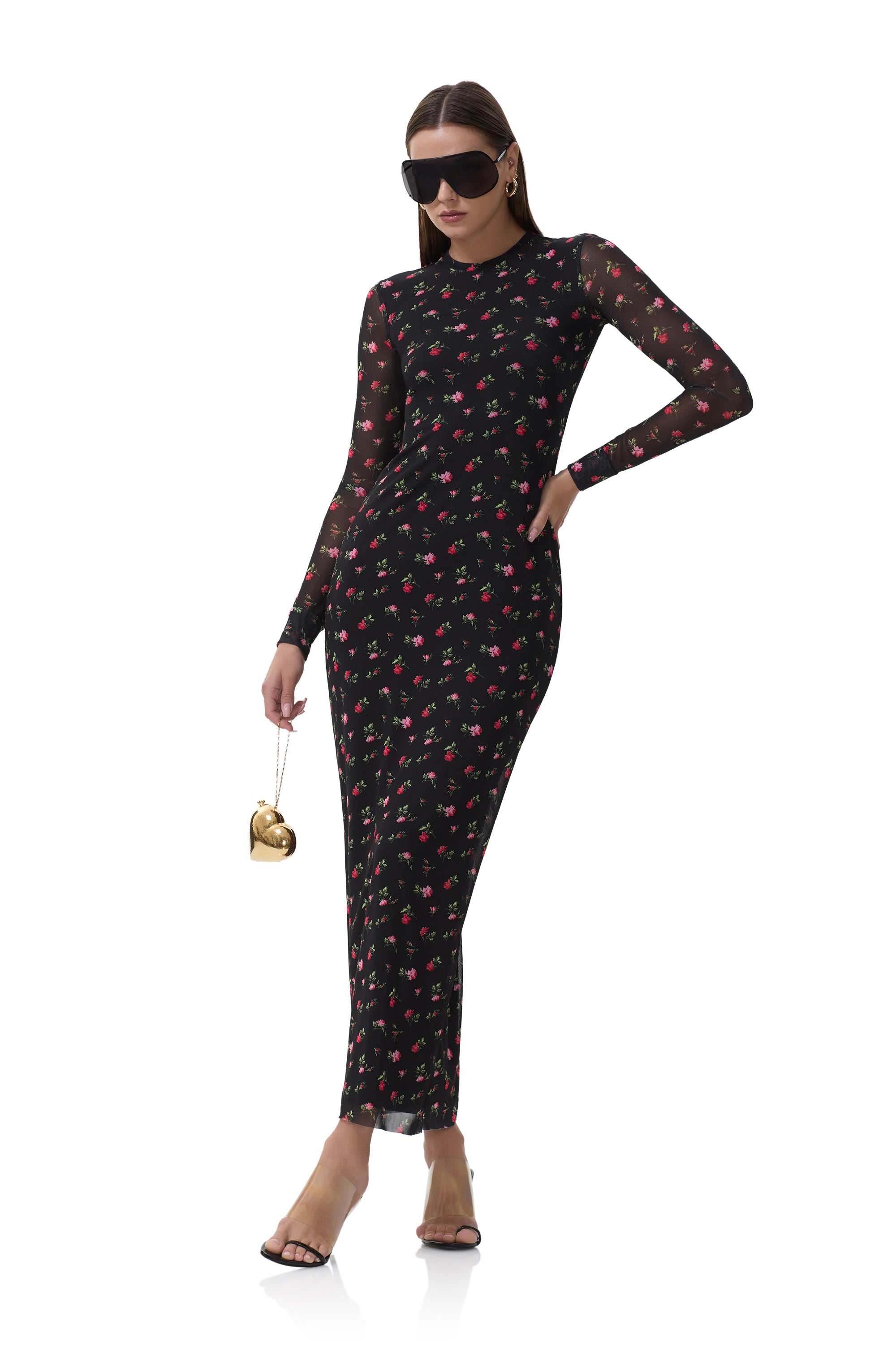 afrm didi long sleeve mesh maxi dress Noir Maxi Length Sheer ZANZEA Women Casual Turn Jack and Jill of America Protocol Textured Cardigan - PRE-ORDER (Size):2XL Sloane Bedroom