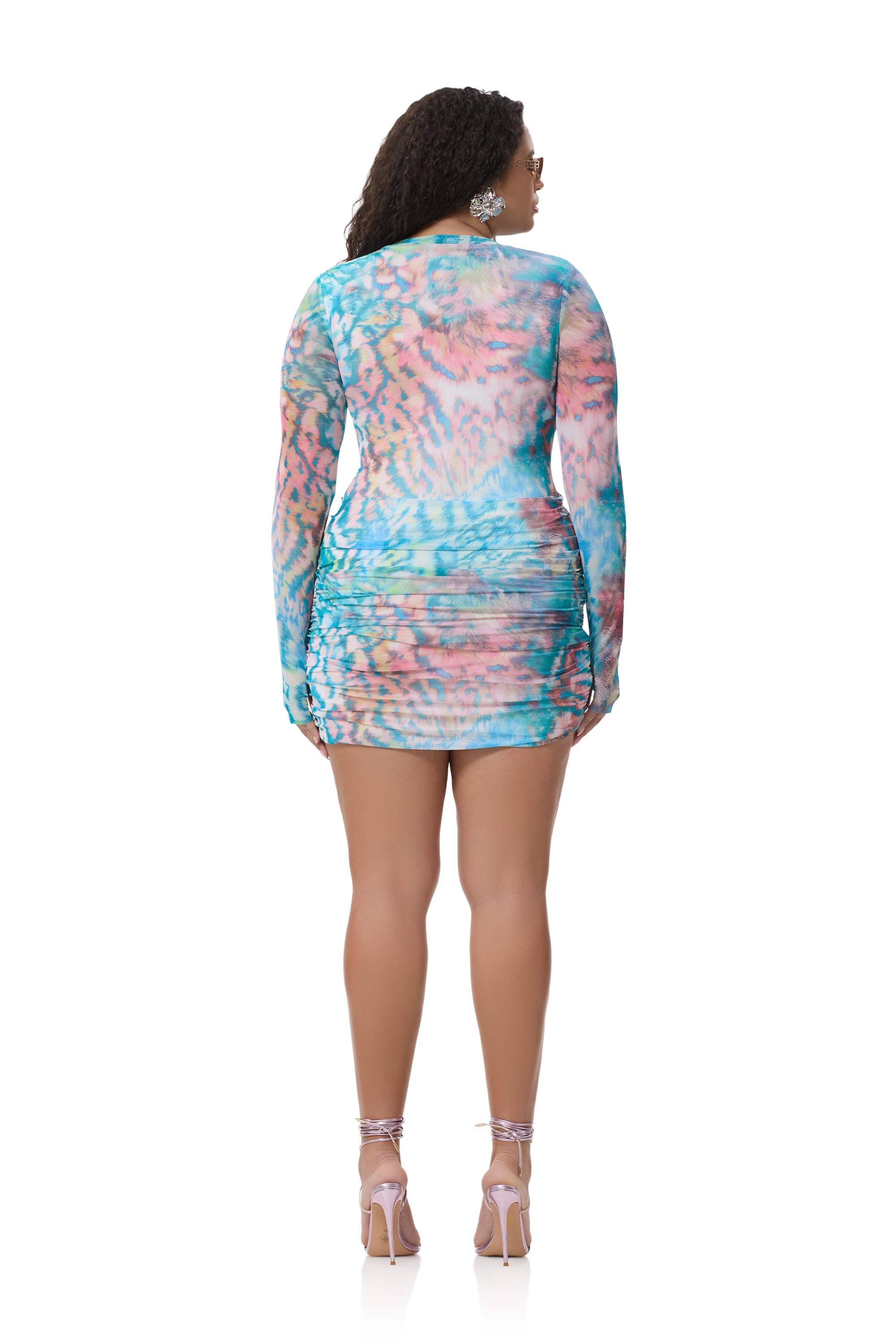 mirza mini dress in acid green marble katie.h.snyder on LTK