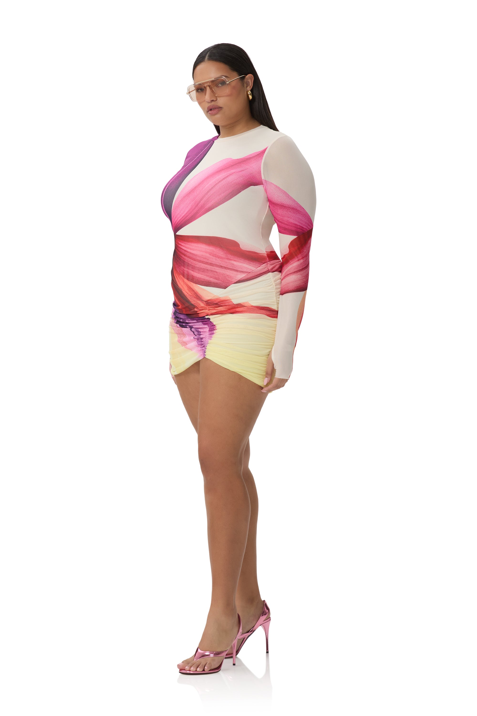 mirza-dress-lemon-lotus AFRM mirza-dress-lemon-lotus AFRM
