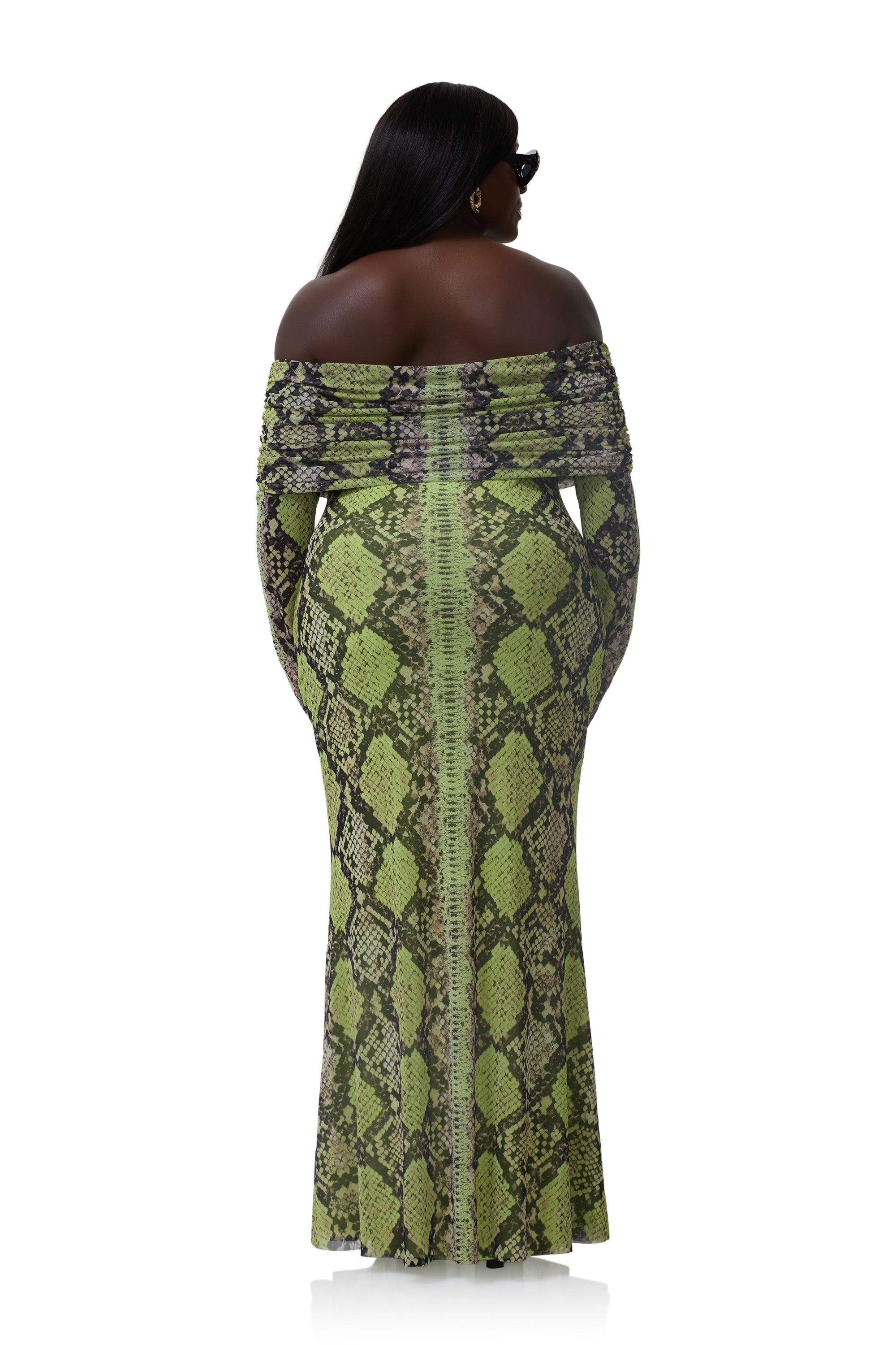 thelma-dress-lime-snake AFRM thelma-dress-lime-snake AFRM