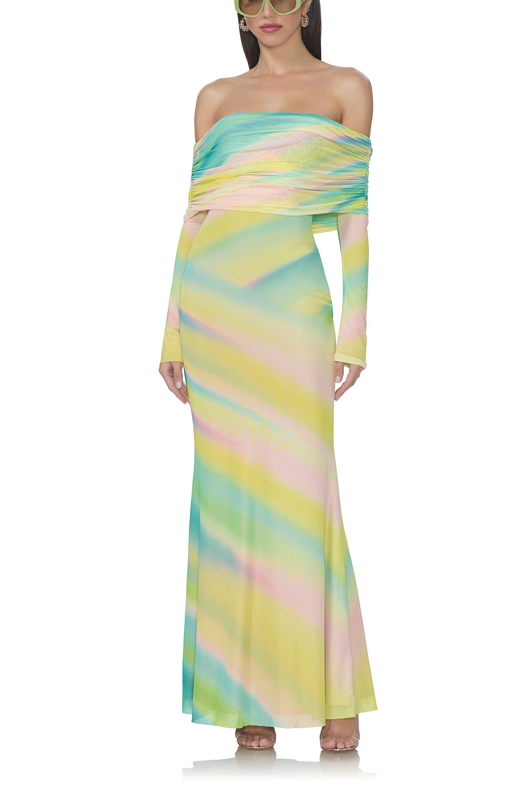 thelma-dress-rainbow-stripe AFRM thelma-dress-rainbow-stripe AFRM