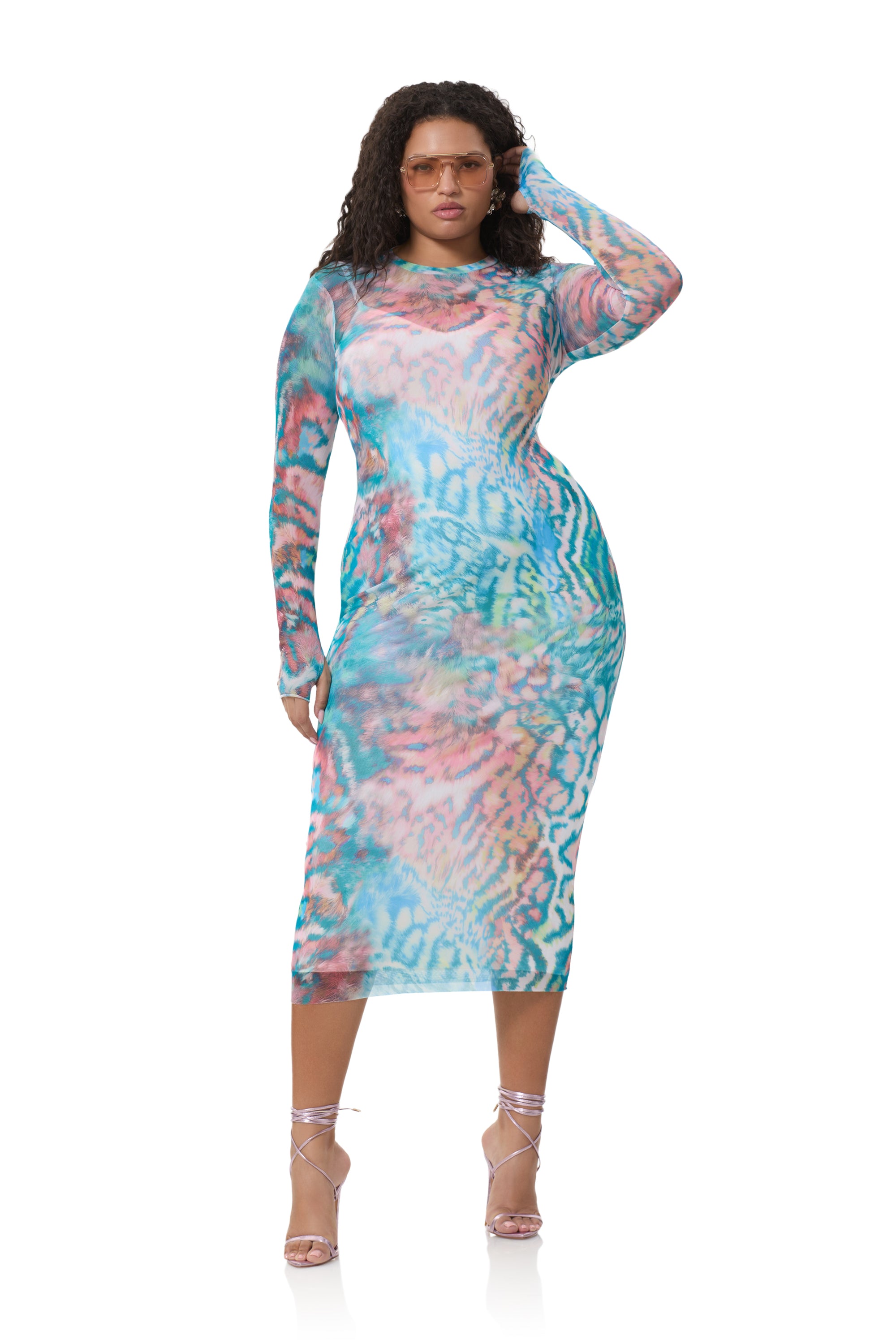 Ashland Dress - Pastel Animal AD021570AP26 / Pastel Animal / L Ashland Dress - Pastel Animal AD021570AP26 / Pastel Animal / L