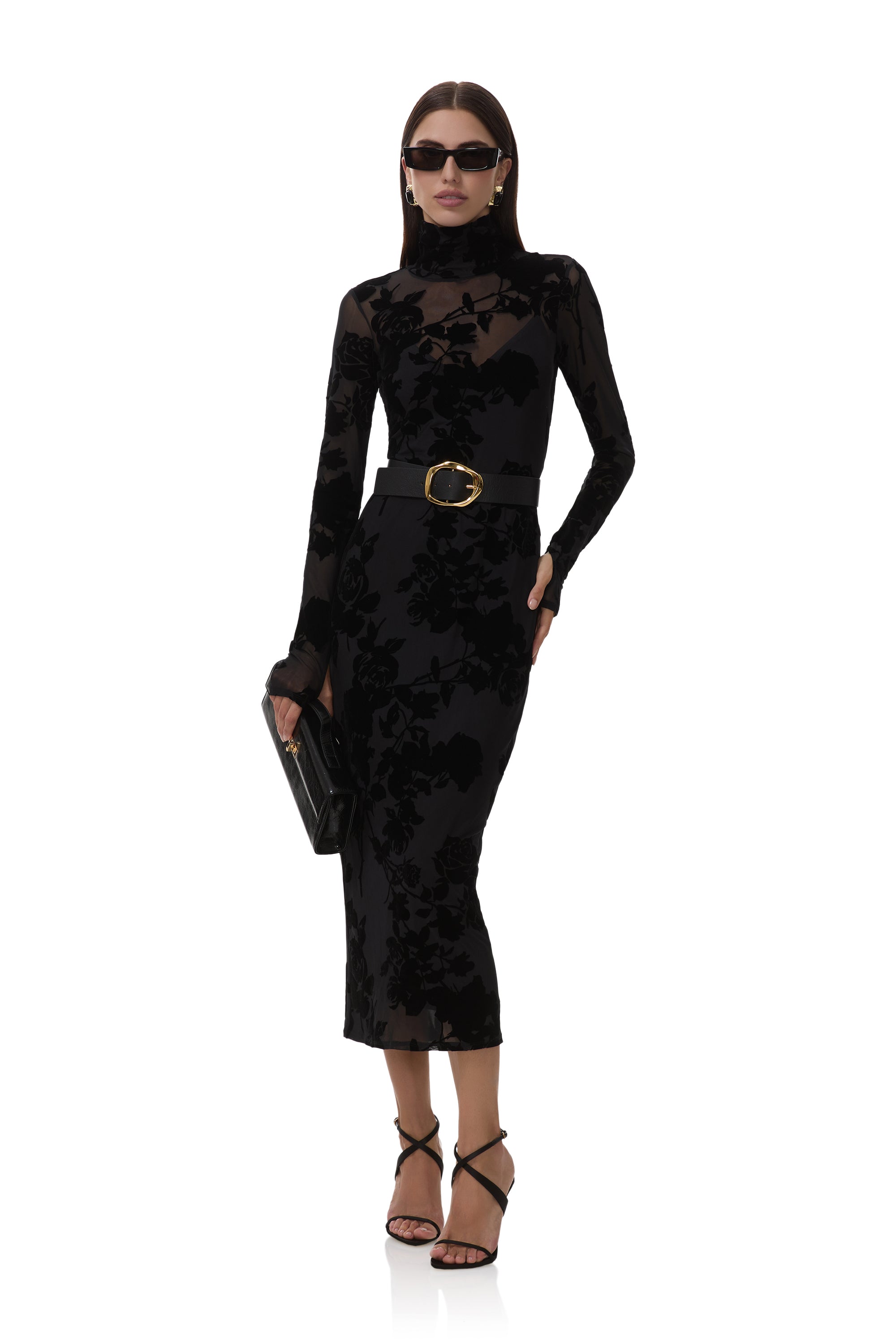 afrm shailene dress black A look made for the night shift