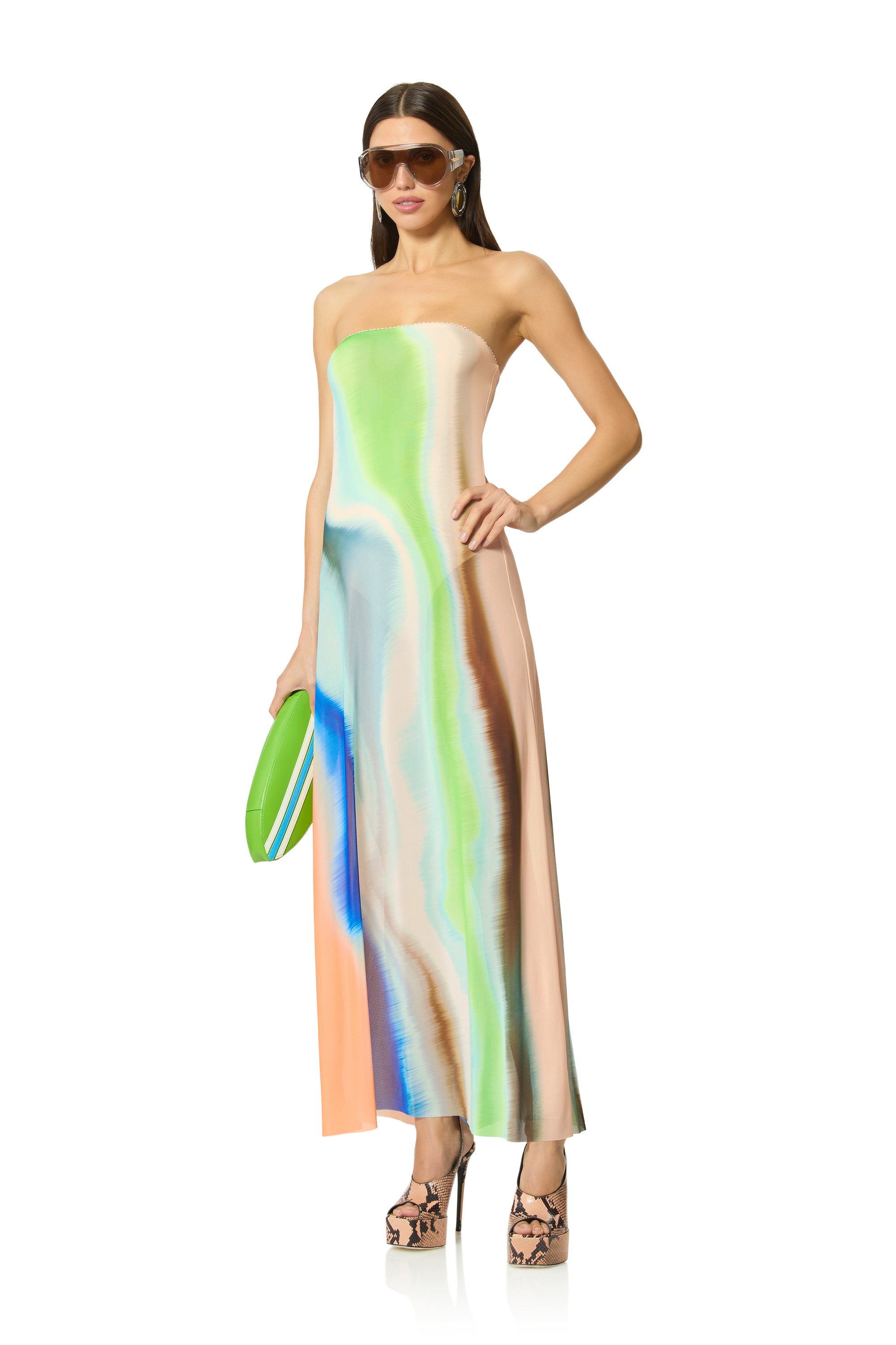 lynlee metallic maxi dress Women's Metallic Maxi Dress