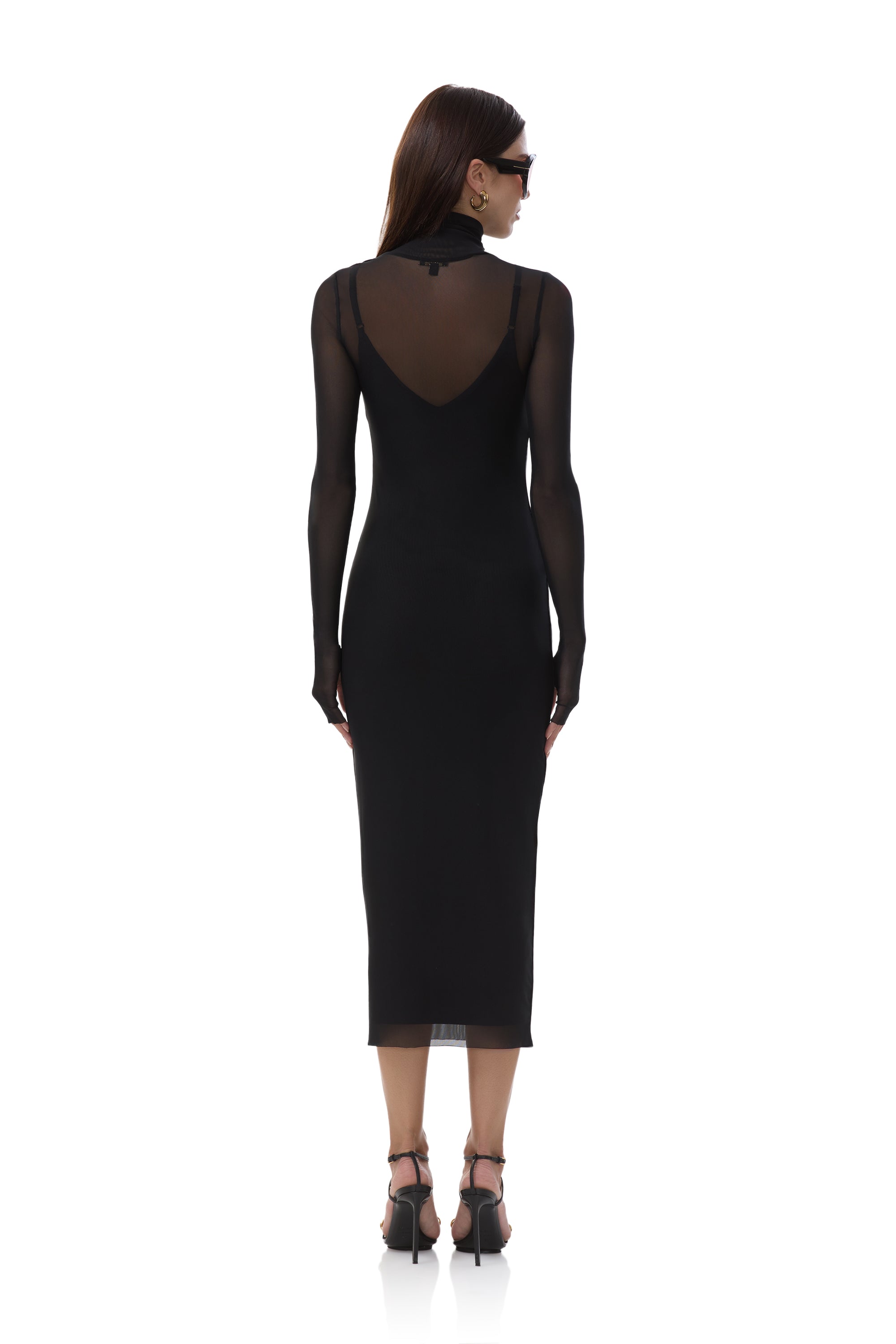 Shailene Dress - Noir AED019902V / Noir / 2X Shailene Dress - Noir AED019902V / Noir / 2X
