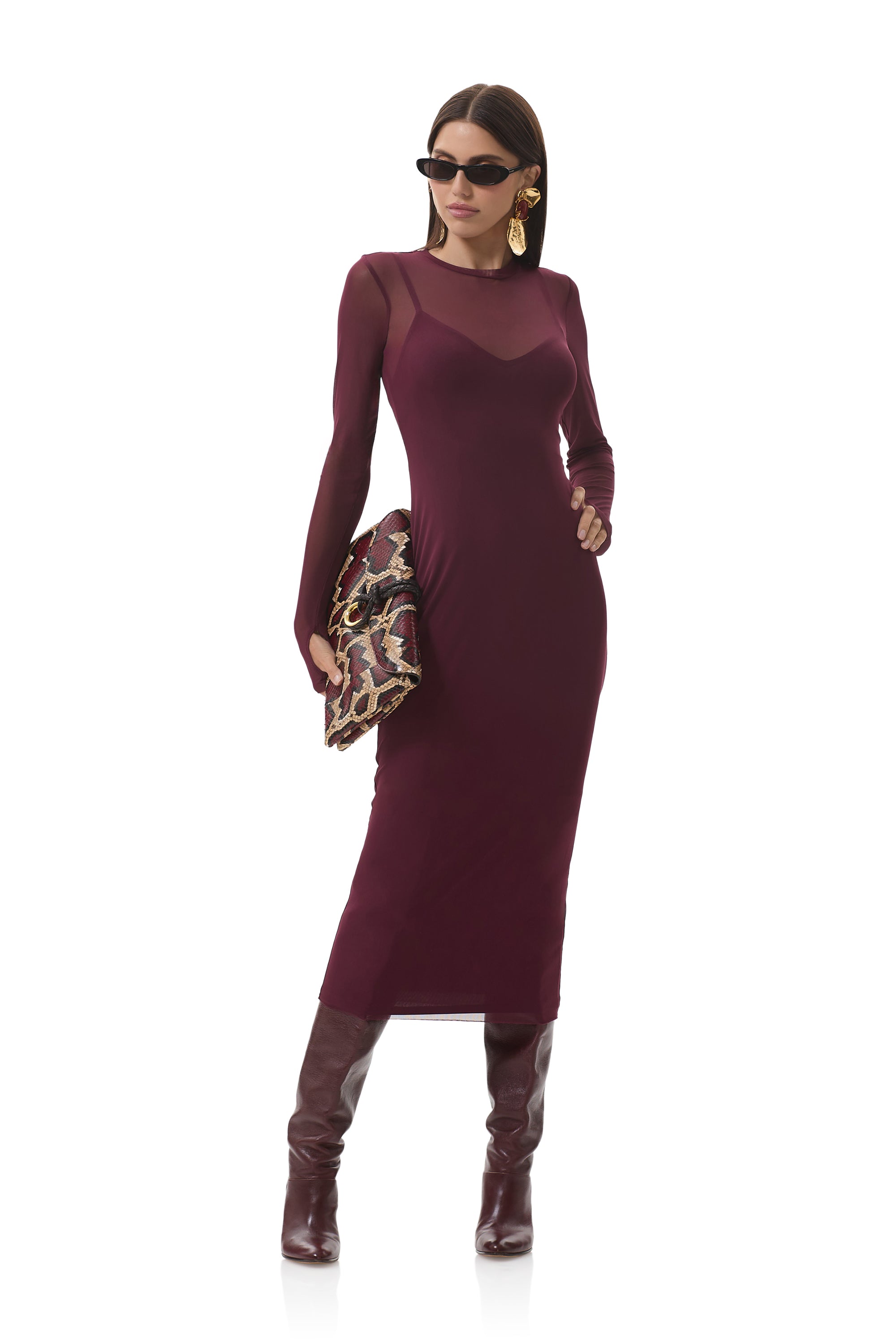 Ashland Dress - Fig AD021570 / Fig / L Ashland Dress - Fig AD021570 / Fig / L