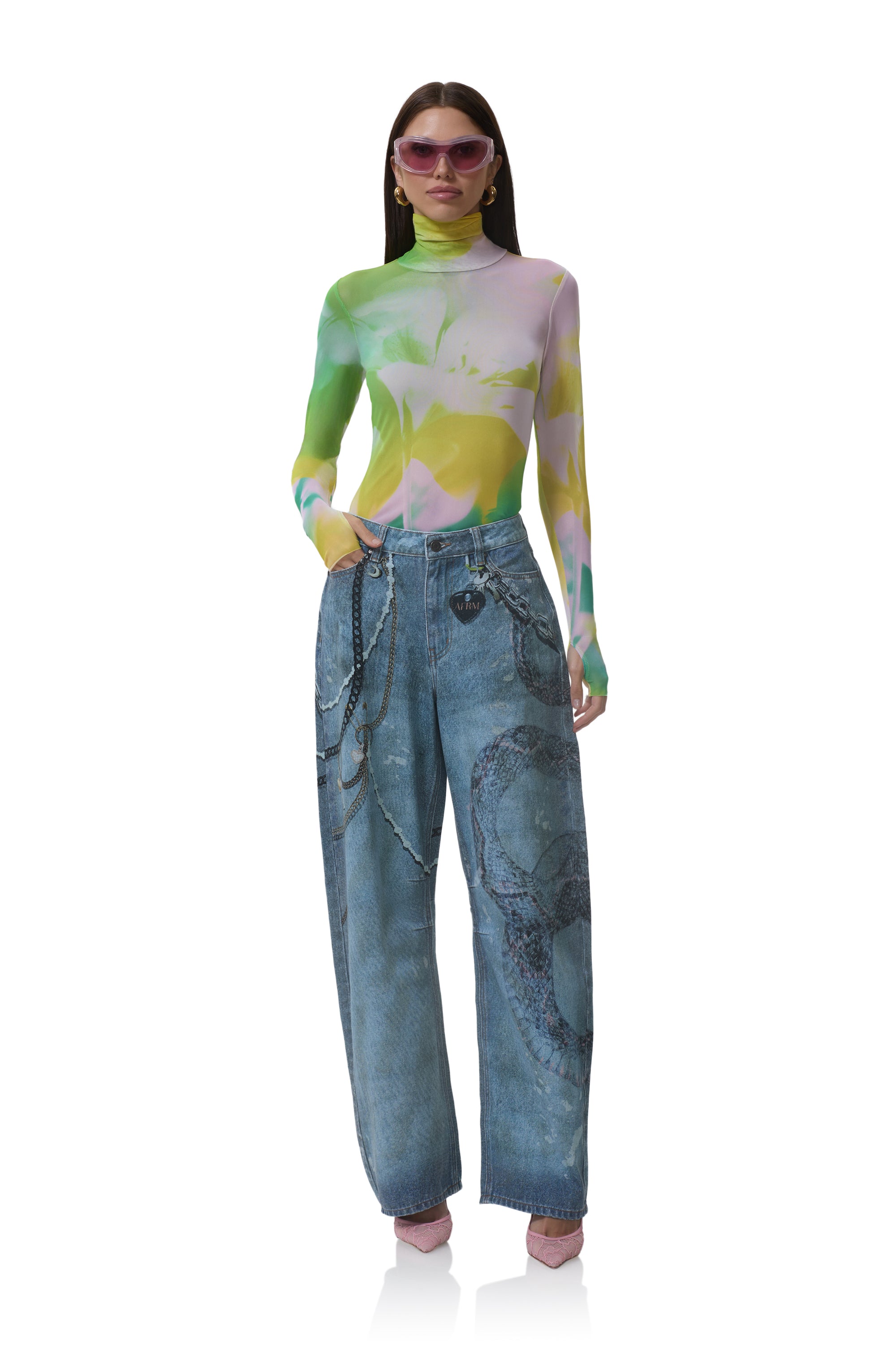 Zadie Top - Sunblur Blossom – AFRM