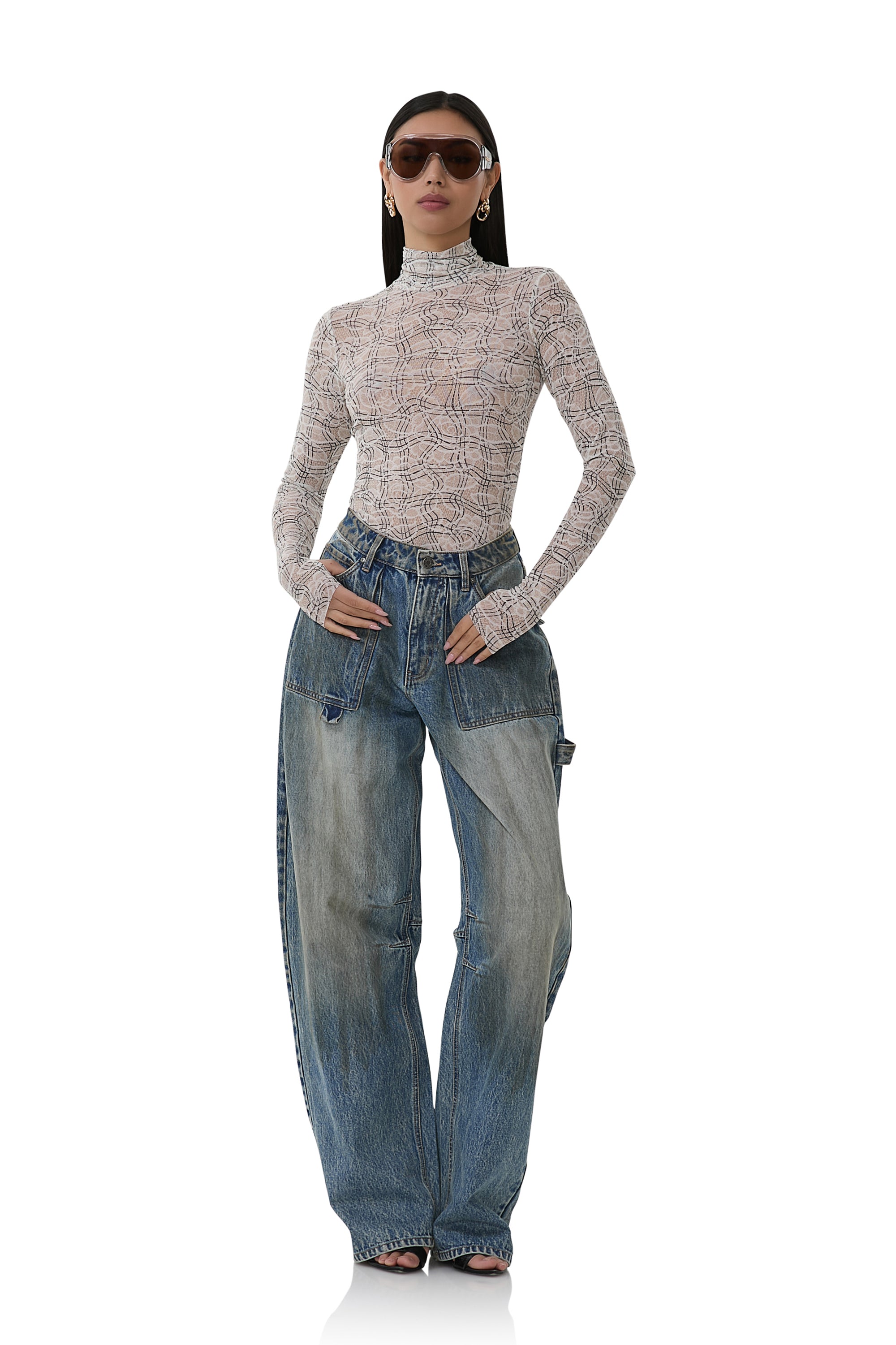 Zadie Top - Lace Plaid – AFRM