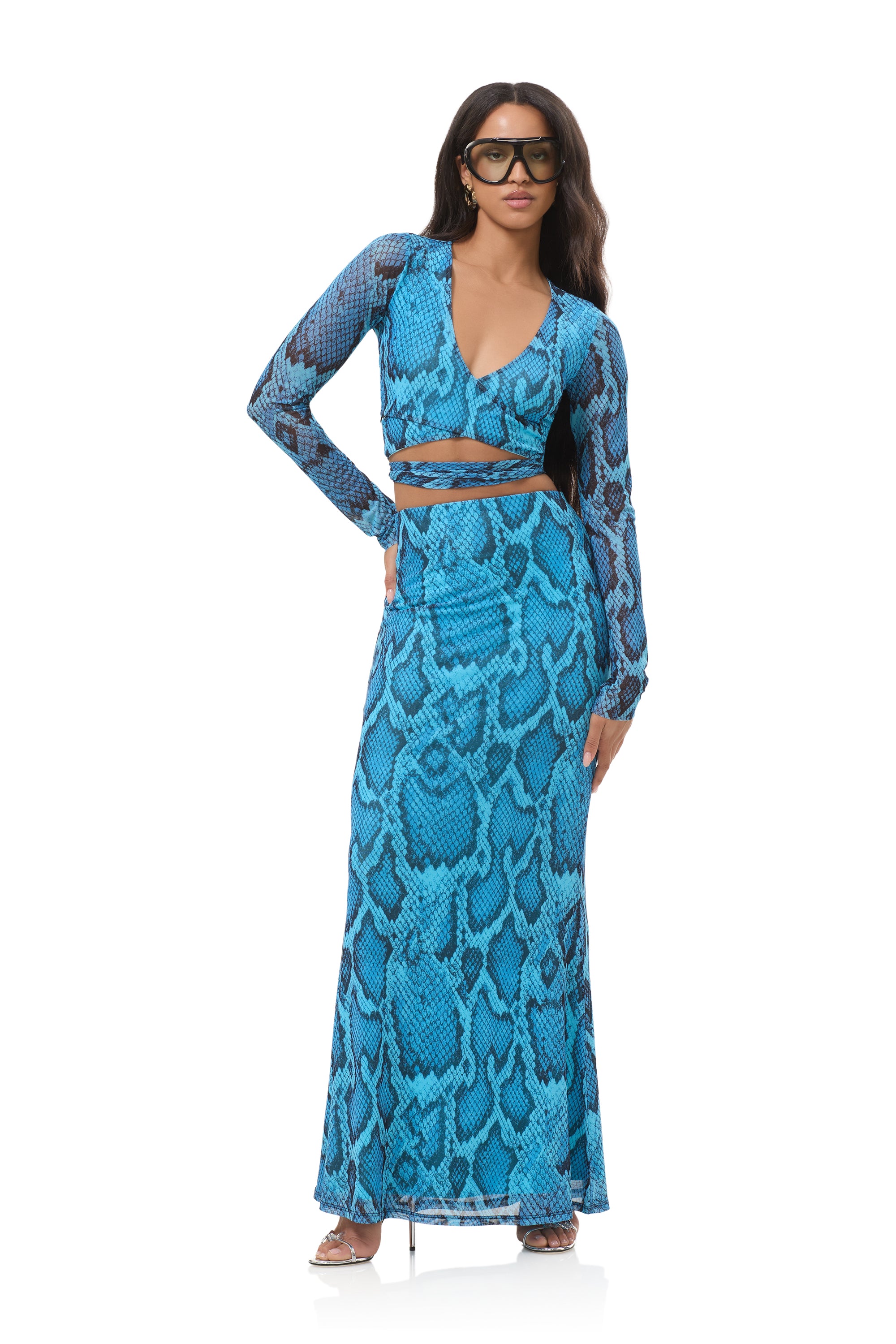 Halsey Top - Blue Fish Snake AT028983FB26 / Blue Fish Snake / XL Halsey Top - Blue Fish Snake AT028983FB26 / Blue Fish Snake / XL