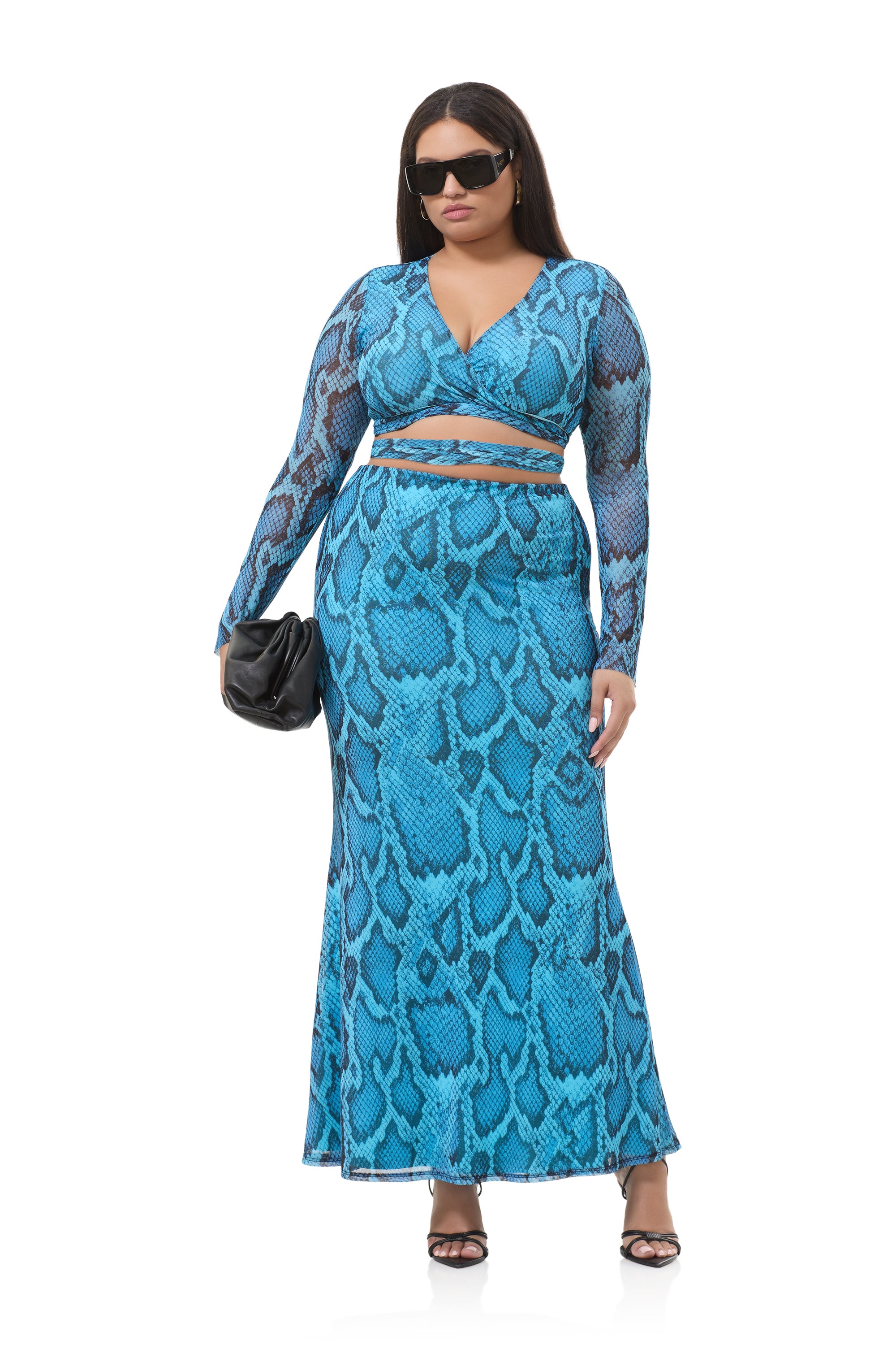 Halsey Top - Blue Fish Snake AT028983FB26 / Blue Fish Snake / XL Halsey Top - Blue Fish Snake AT028983FB26 / Blue Fish Snake / XL