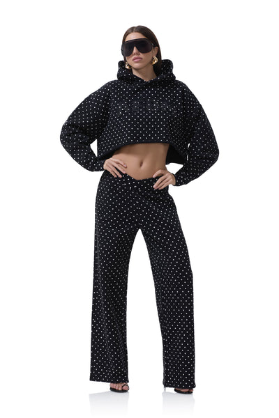 パンツ Ans Dotsloevner ... 24ss sweat pants dustin-v-waist-sweatpant-noir-micro-dot – AFRM