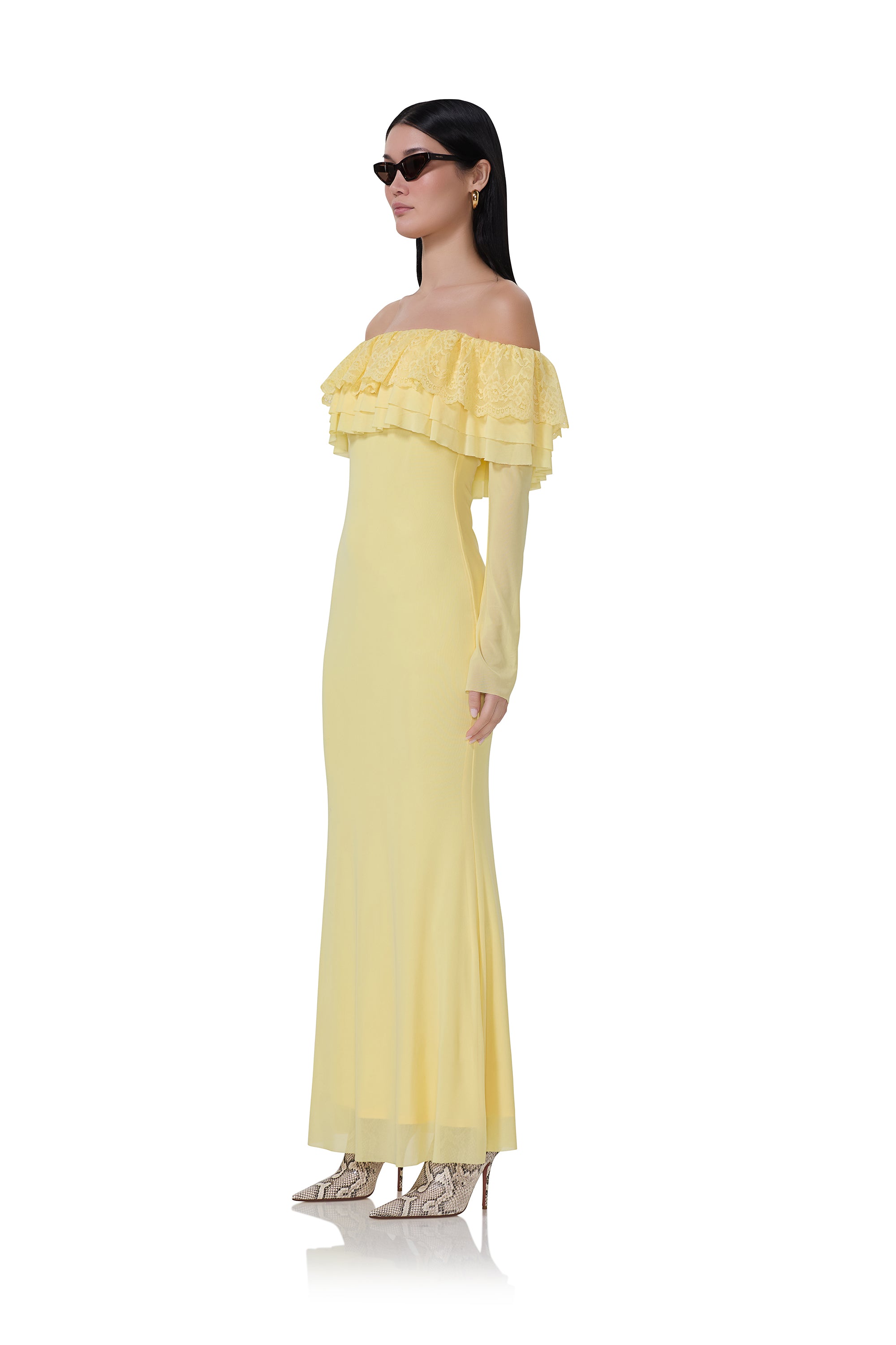 buttercup yellow dress is BACK! And more beautiful than ever! , Were restocking one of our OG Dream colors for the first time since its original release! Buttercup Yellow is made for twirling In a pastel hue 60s Maxi Dress With Butterfly