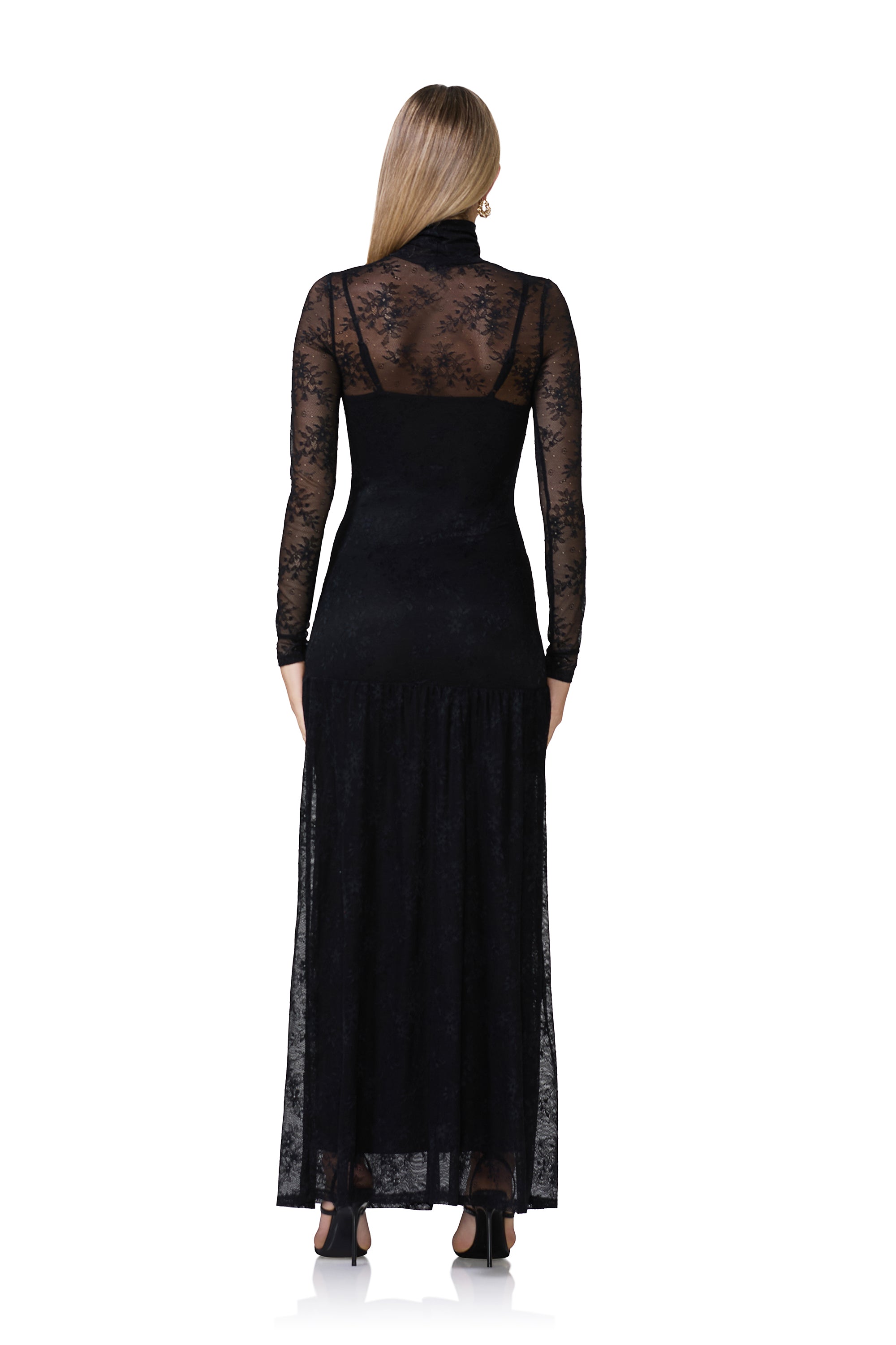 Amala Lace Dress - Noir AD021432NV24 / Noir / 3X Amala Lace Dress - Noir AD021432NV24 / Noir / 3X