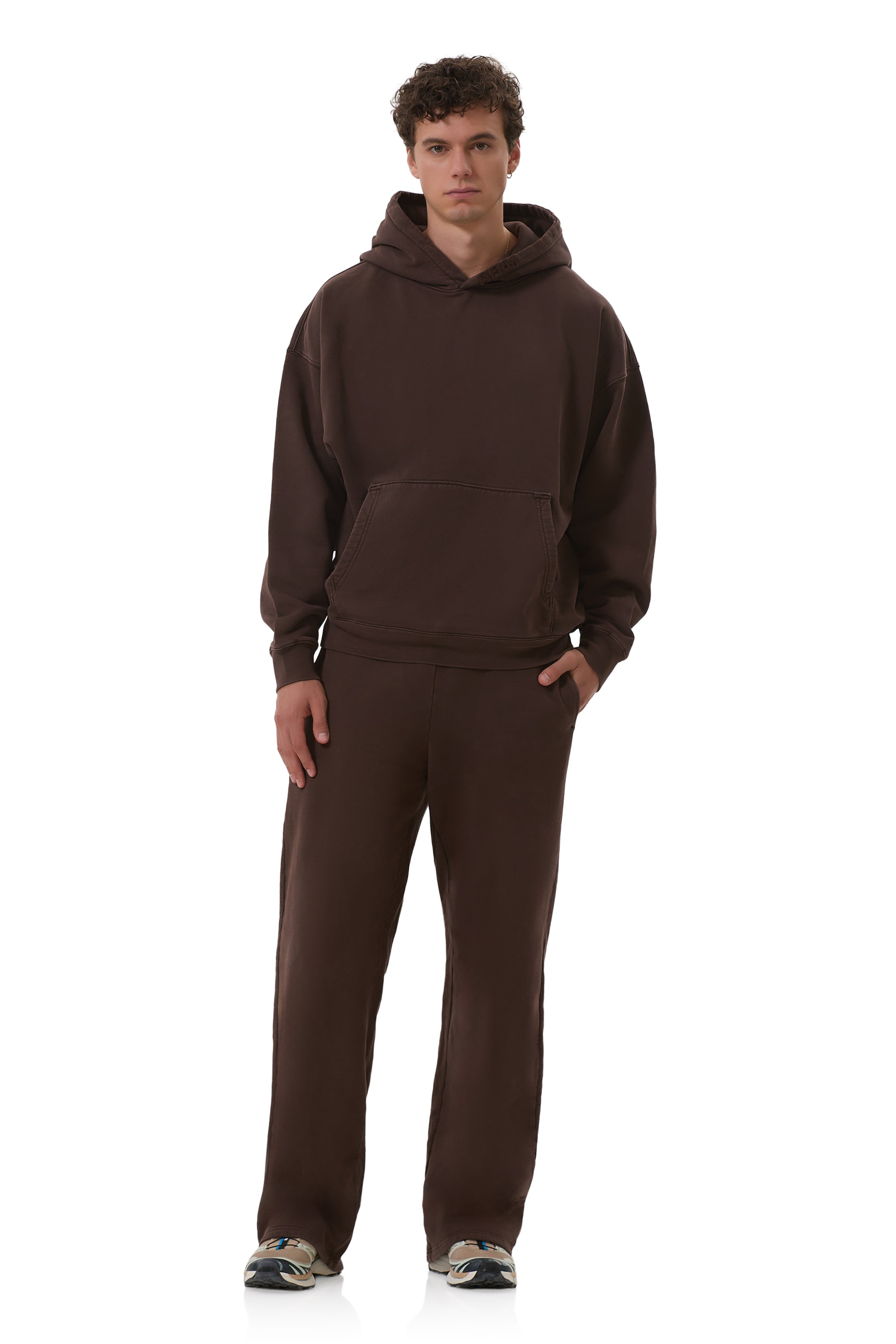 スウェット ennoy HOODIE + SWEAT PANTS BROWN M finley-straight-leg-sweatpant-espresso-men – AFRM