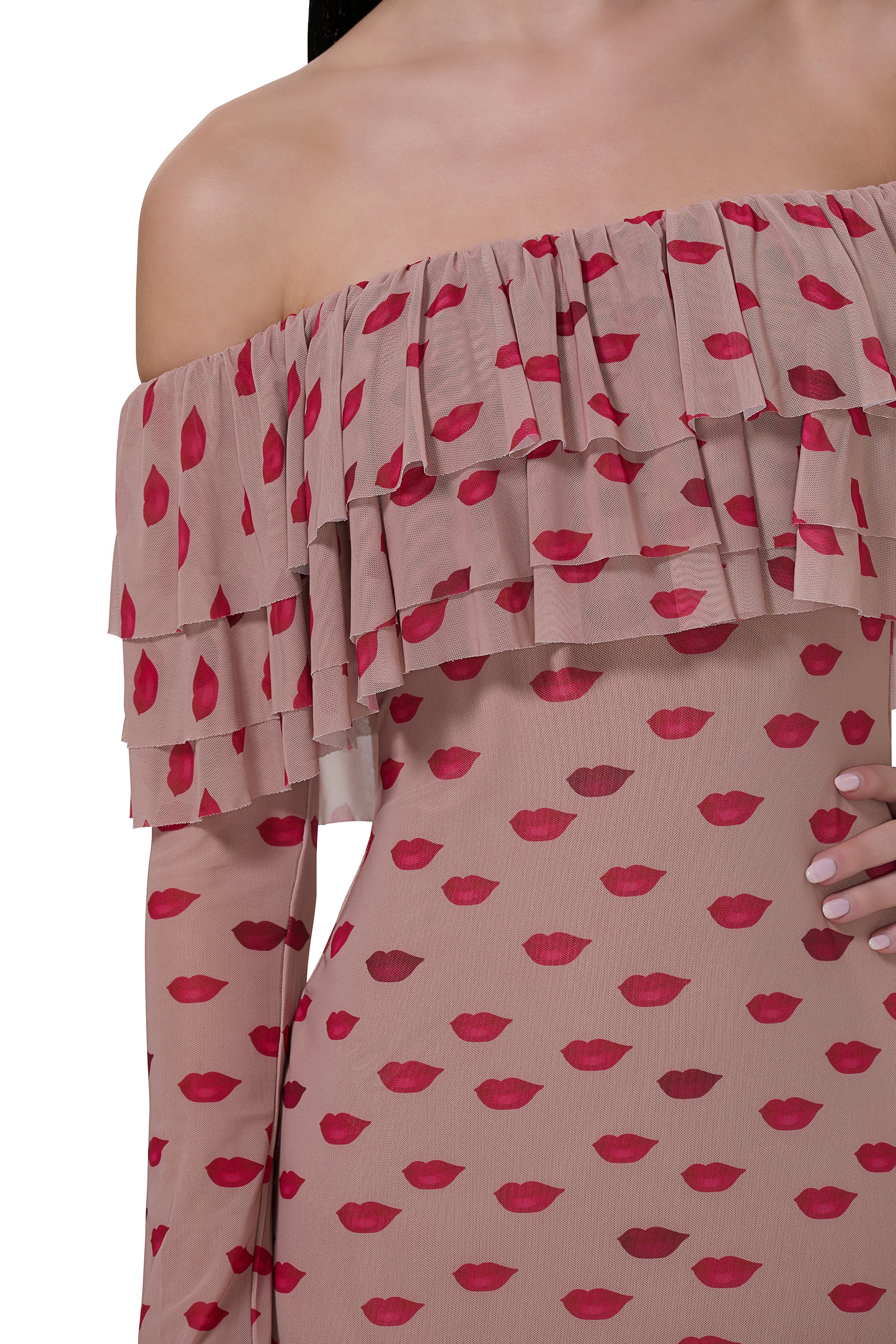 Dahlia Dress Almond Kiss – AFRM - Main Image