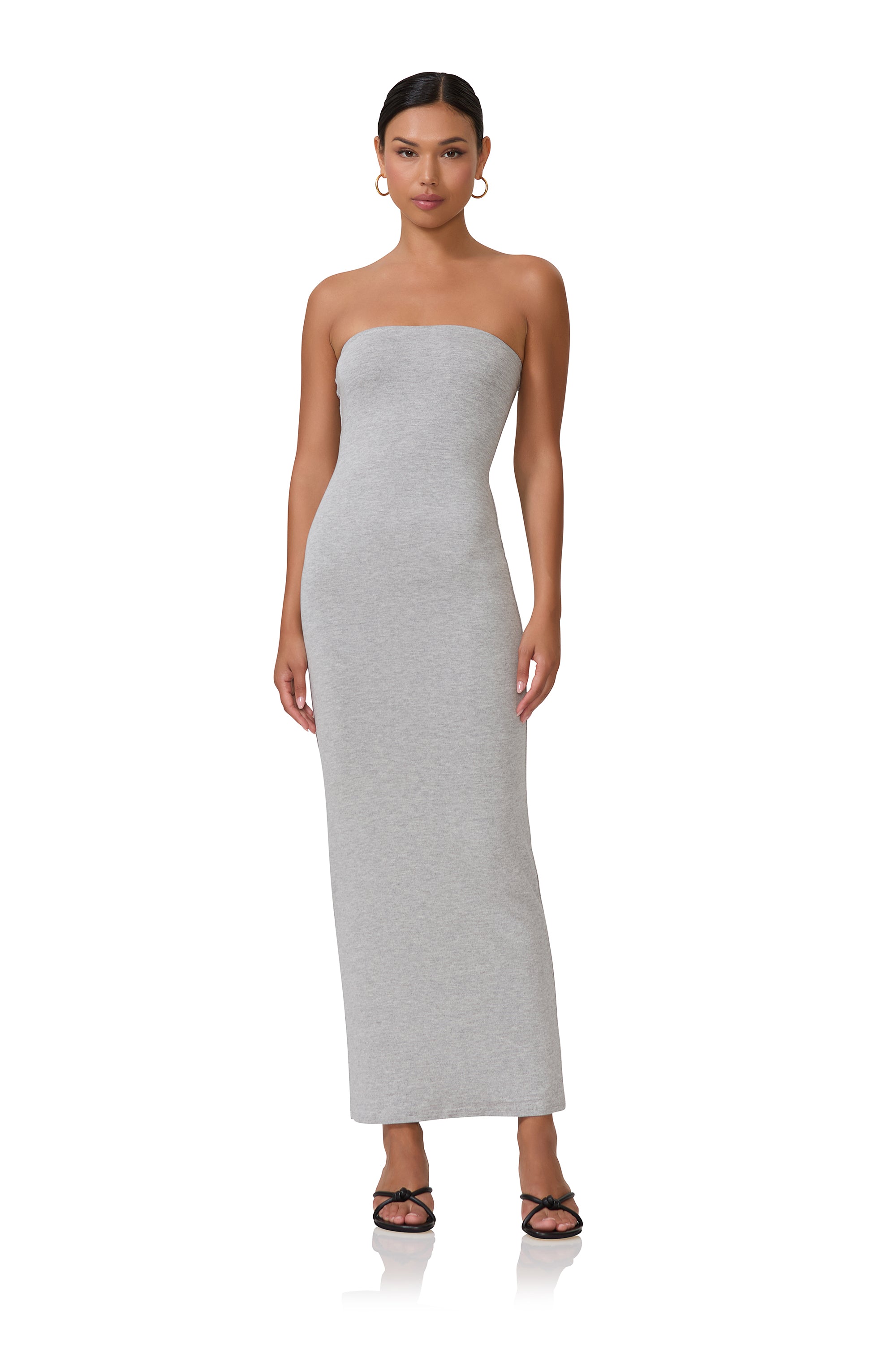 AFRM | Dunn Column Maxi Dress | Heather Grey Heather Grey / M AFRM | Dunn Column Maxi Dress | Heather Grey Heather Grey / M