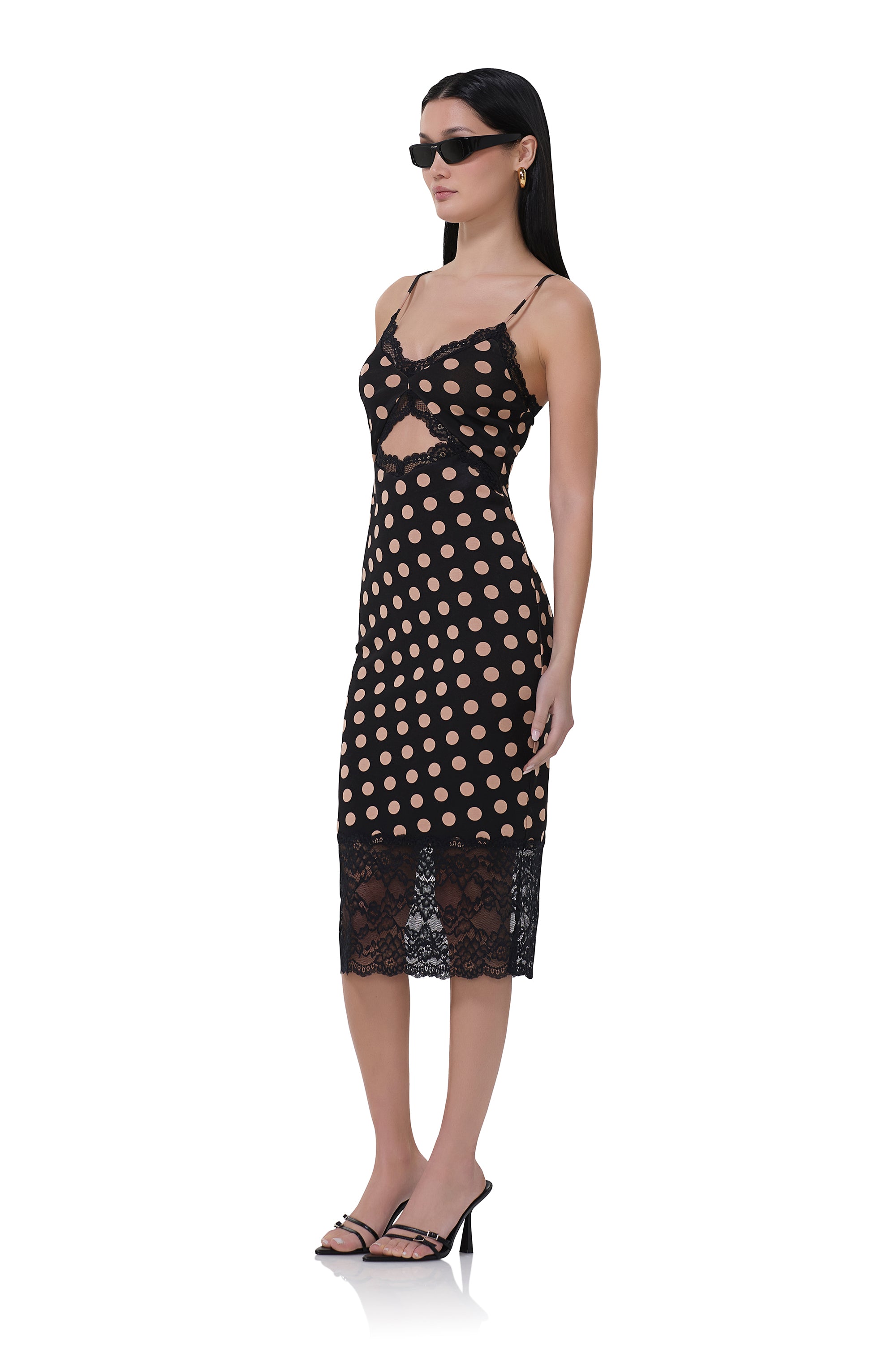 Josette Lace Dress - Almond Dot AD021464DC24 / Almond Dot / XL Josette Lace Dress - Almond Dot AD021464DC24 / Almond Dot / XL