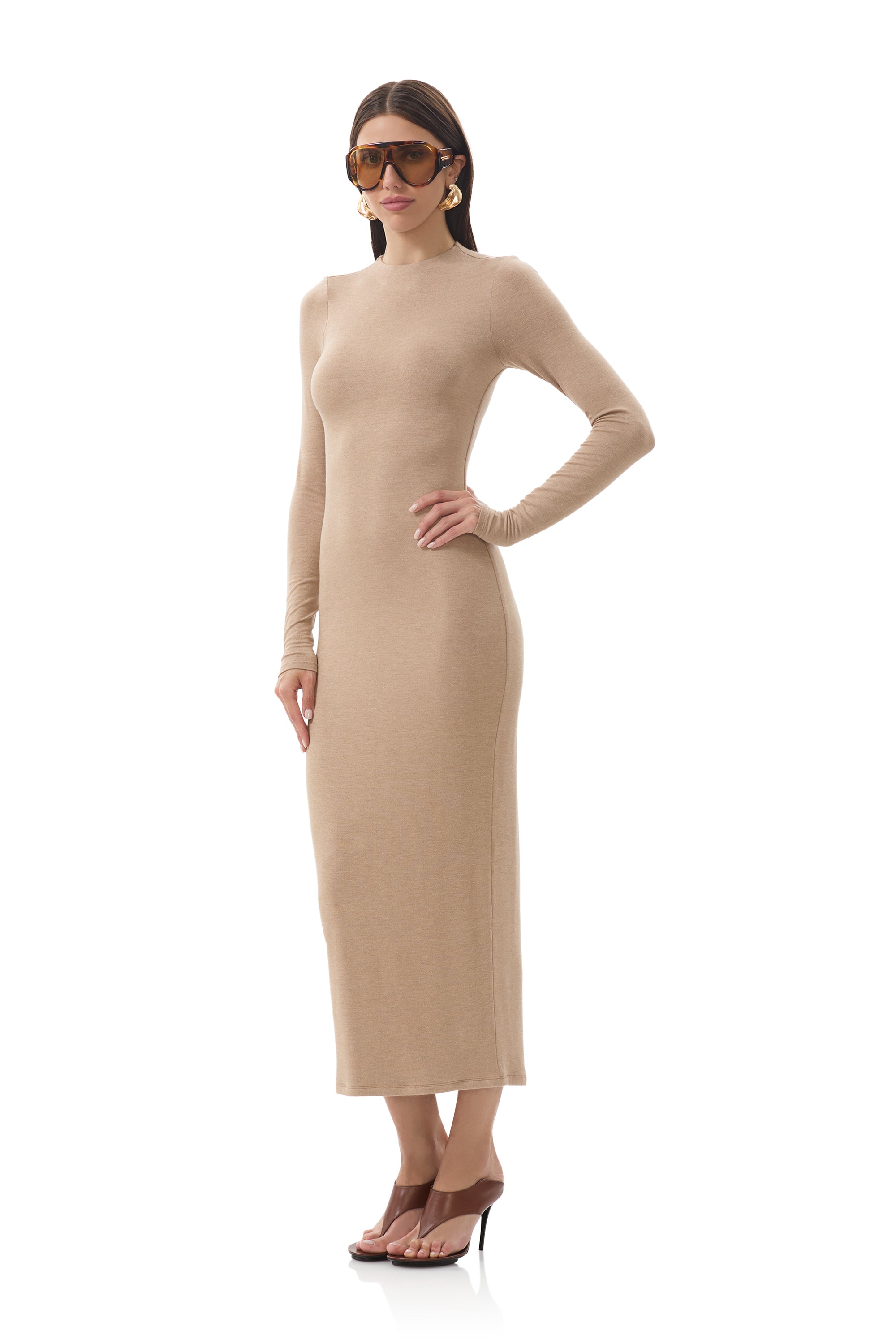 AFRM Juniper Dress - Heather Taupe AFRM Juniper Dress - Heather Taupe