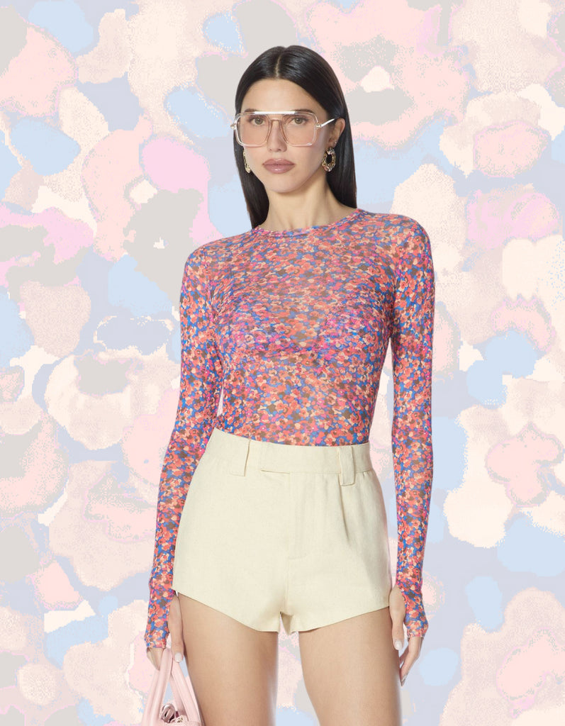 Lennox Lace Bodysuit - Cosmo Pink – AFRM