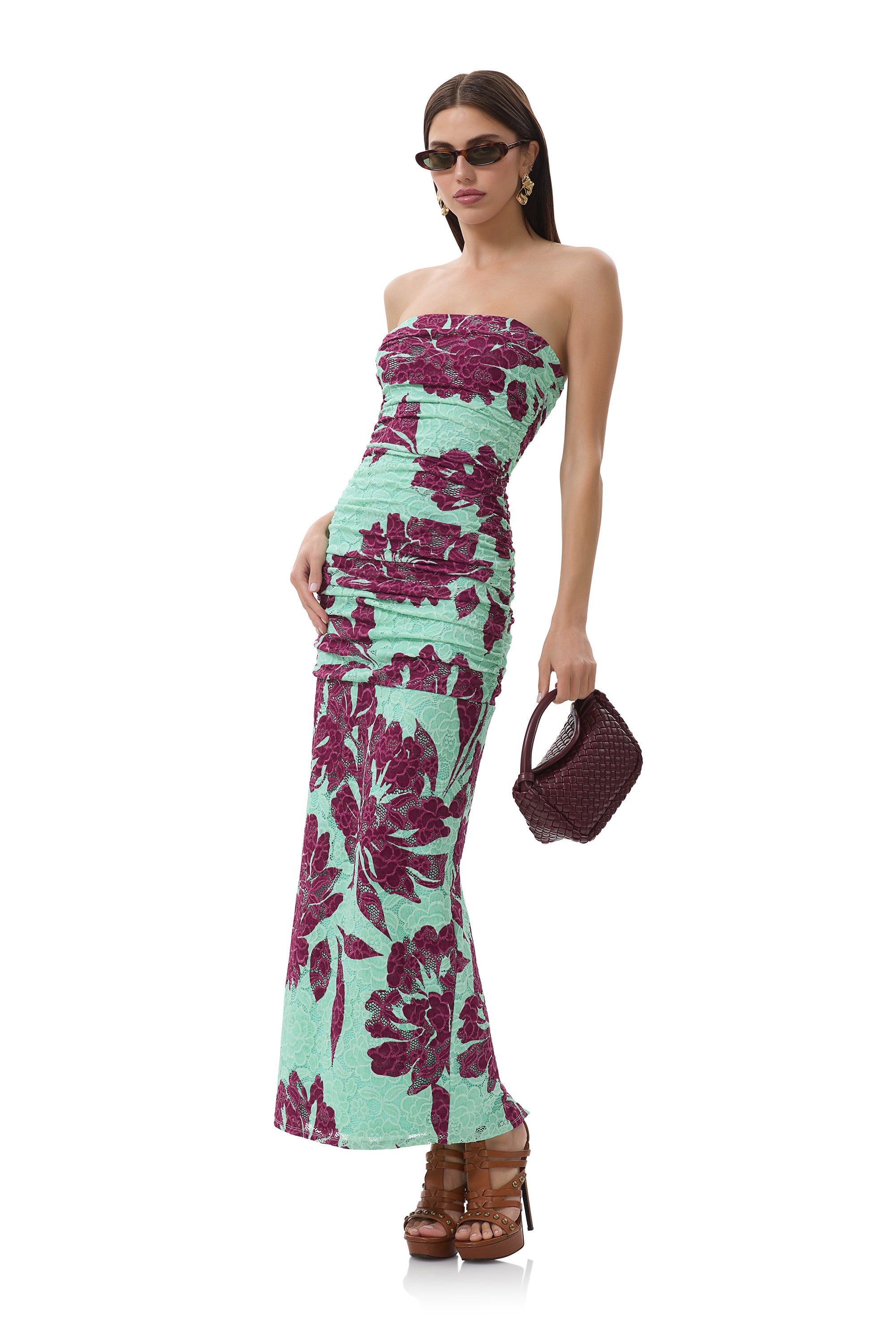 Marlo Dress - Aqua Tropical AD021533MY25 / Aqua Tropical / 3X Marlo Dress - Aqua Tropical AD021533MY25 / Aqua Tropical / 3X