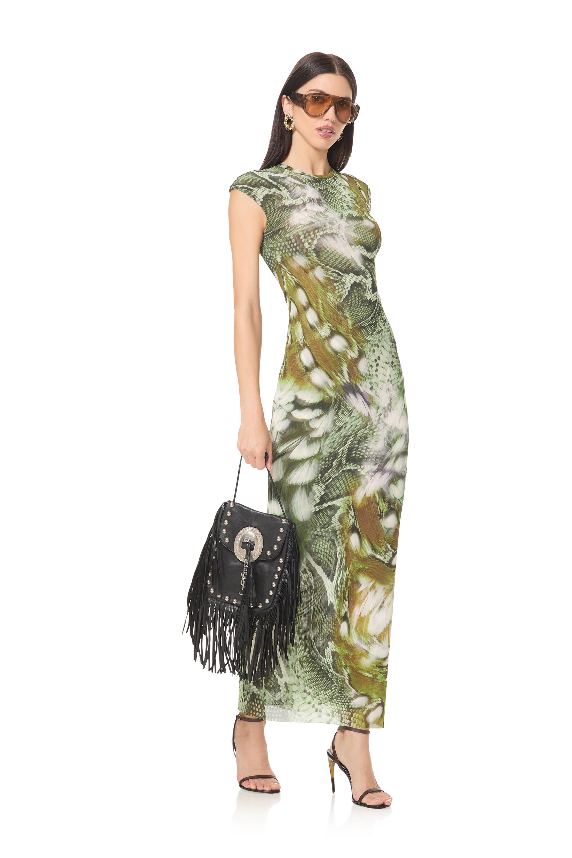 snake print midi dress Mylo group-A9364 Unit:Case (12/CS) forward individual ASOS EDITION organza embroidered