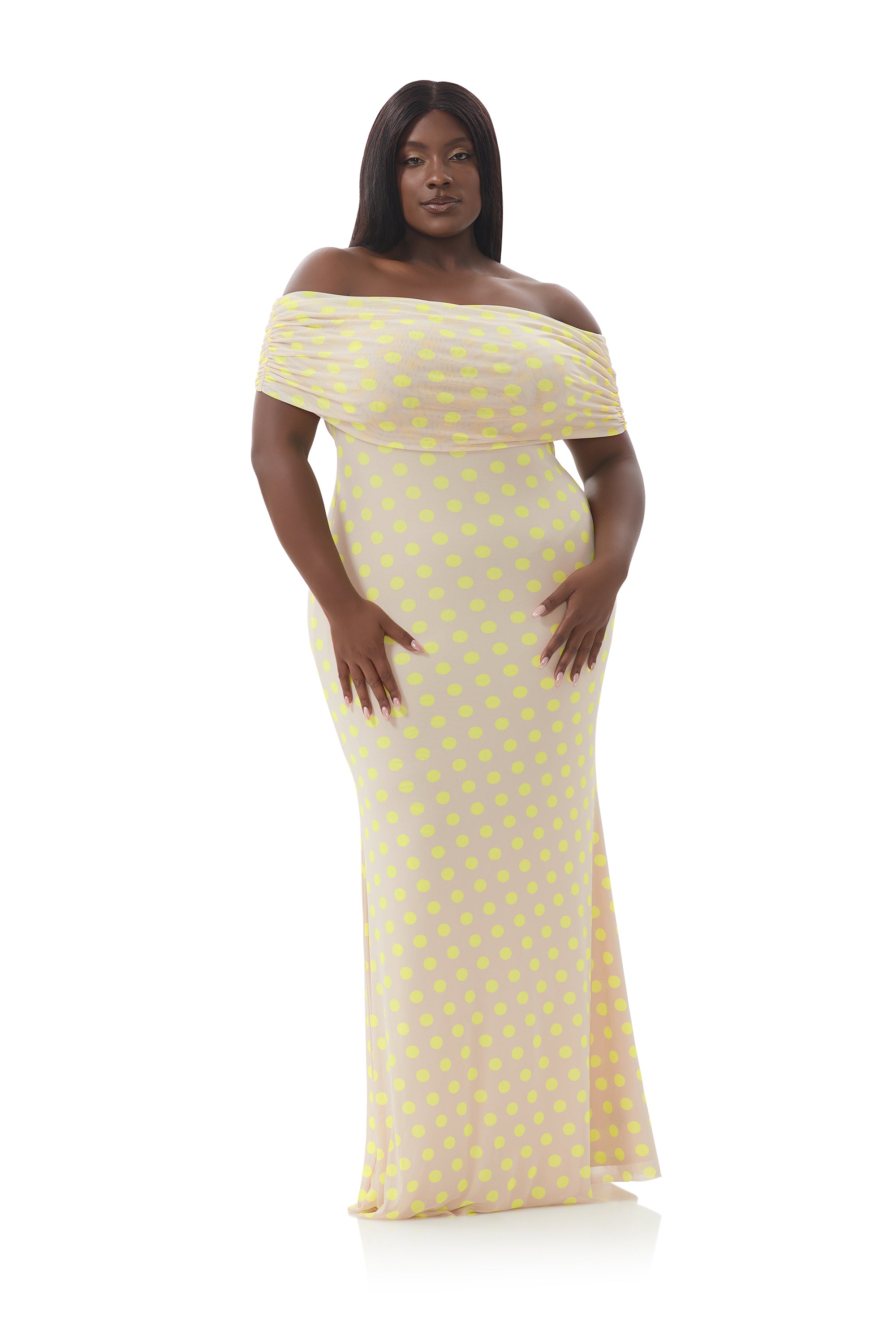 afrm mccall off the shoulder mesh maxi dress McCall Off the Shoulder Mesh Maxi Dress (Women)