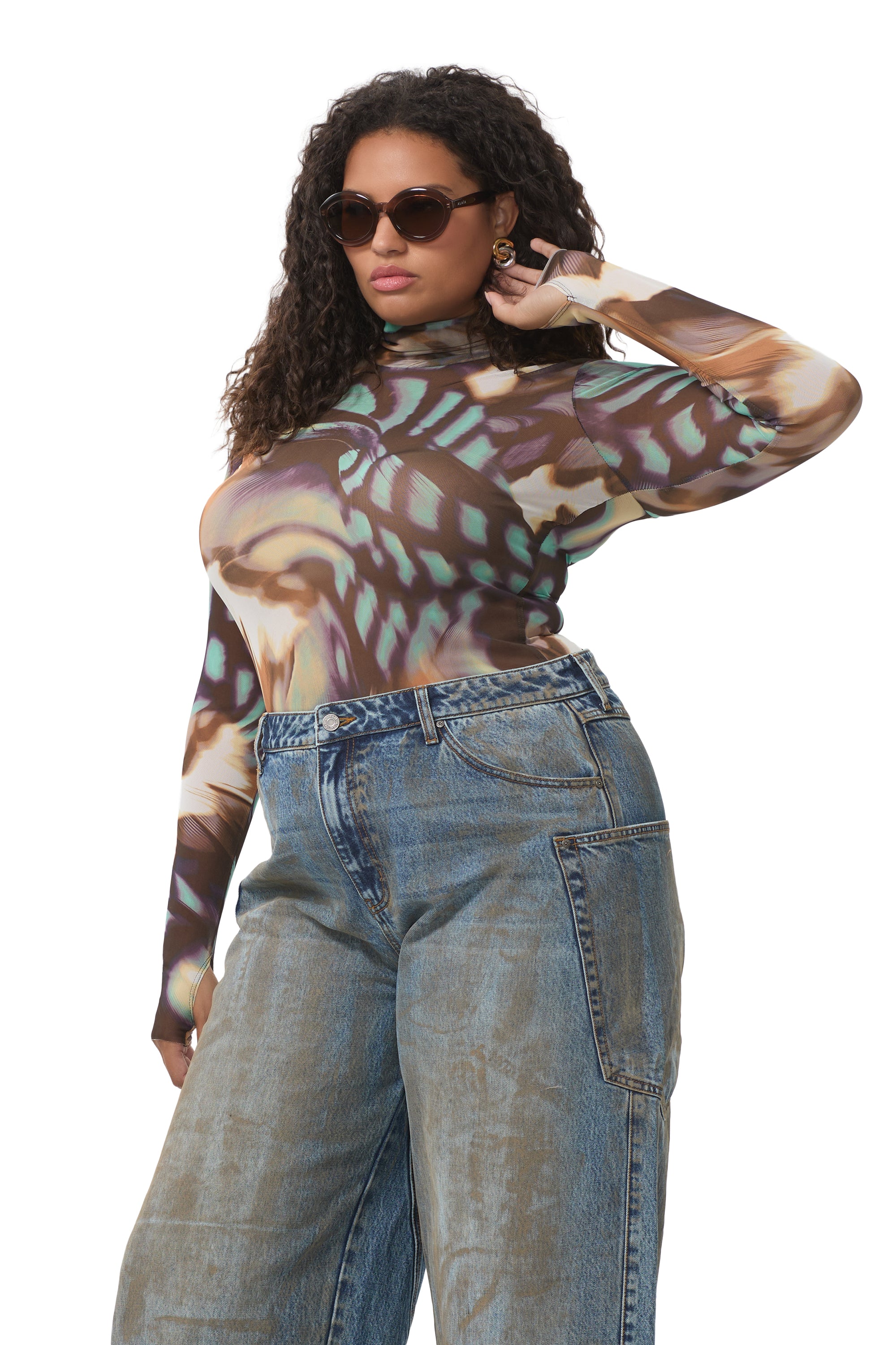 Zadie Top - Feather Swirl – AFRM