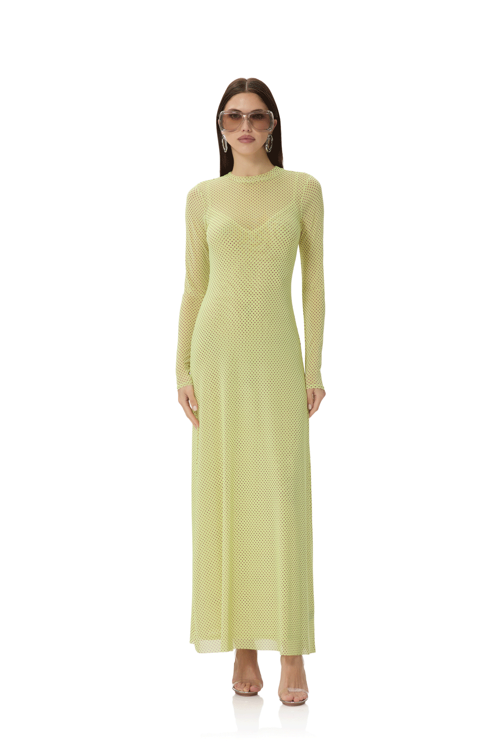 Paola Dress - Citrus Pin Dot AD021234FB26 / Citrus Pin Dot / XXL Paola Dress - Citrus Pin Dot AD021234FB26 / Citrus Pin Dot / XXL