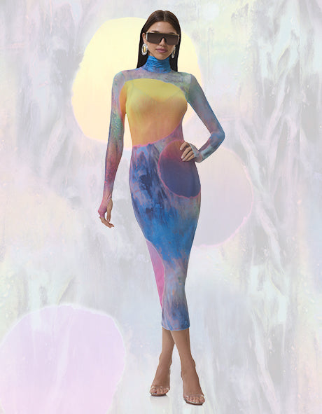 Zadie Top - Ornate Navy – AFRM