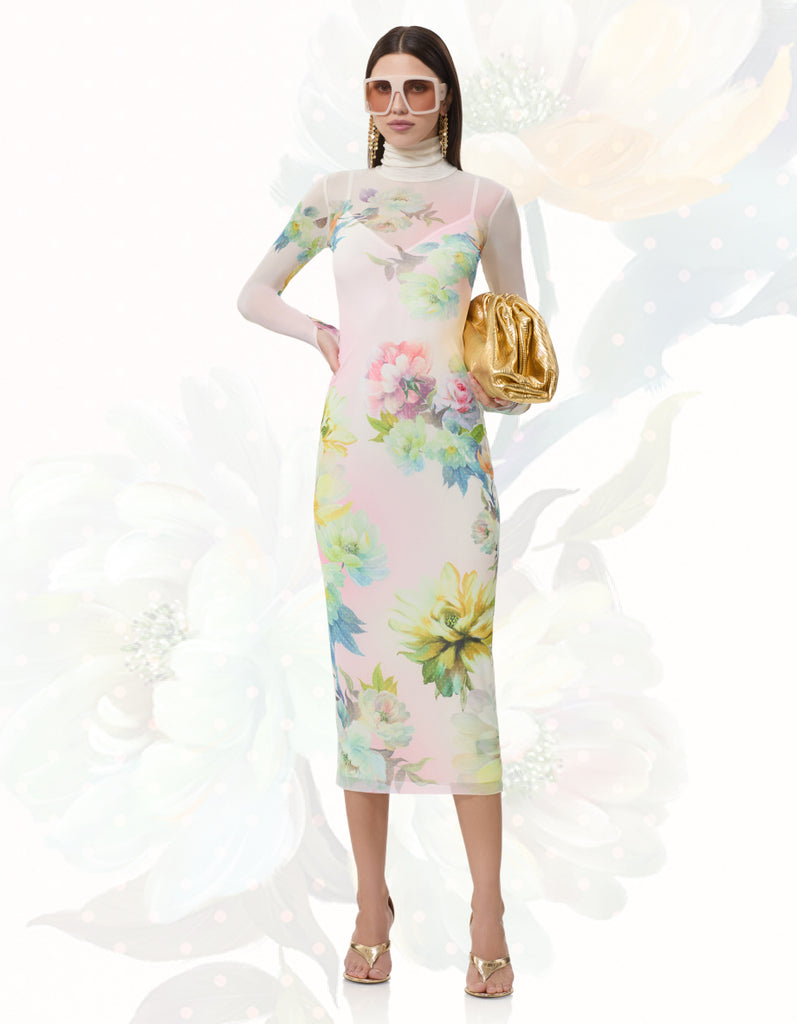 princess polly baby blue dress AFRM Heidi Ruched Plunge Halter Maxi Dress