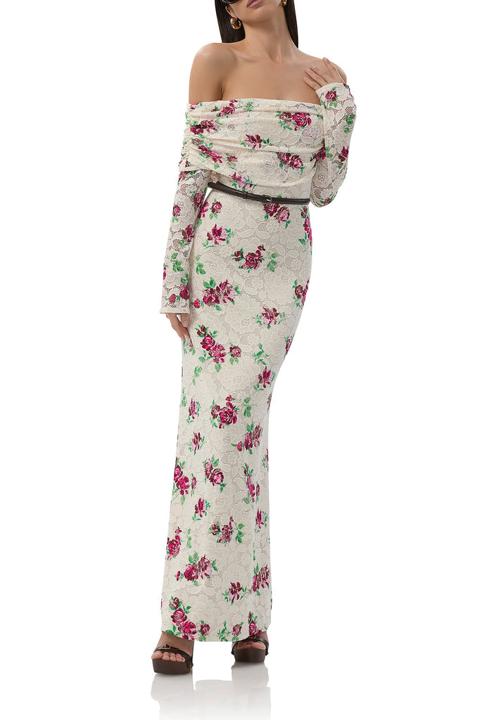 floral crochet lace dress Crochet flower lace stitch dress