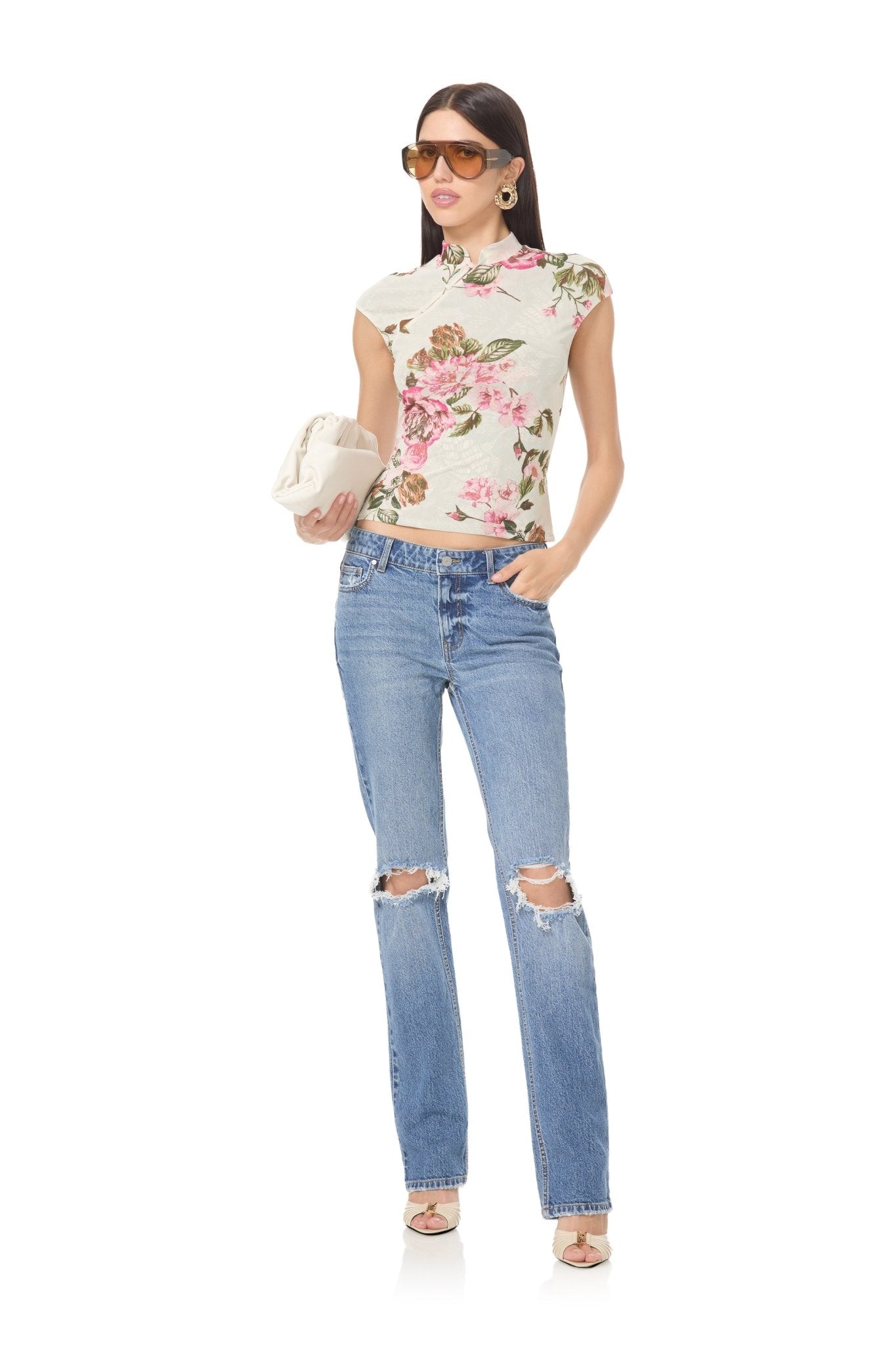 Adjoa Top - Layered Roses - AFRM