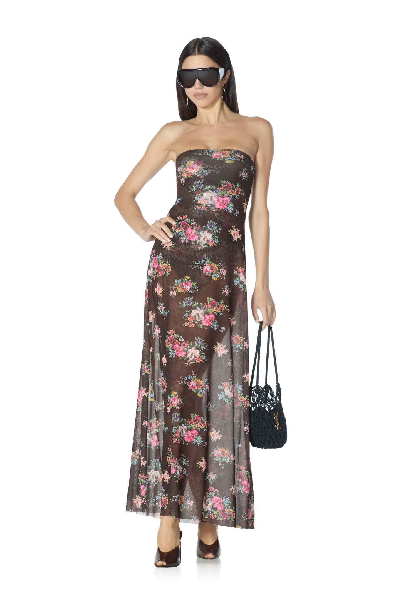 Alfie Dress - Java Snake Floral - AFRM