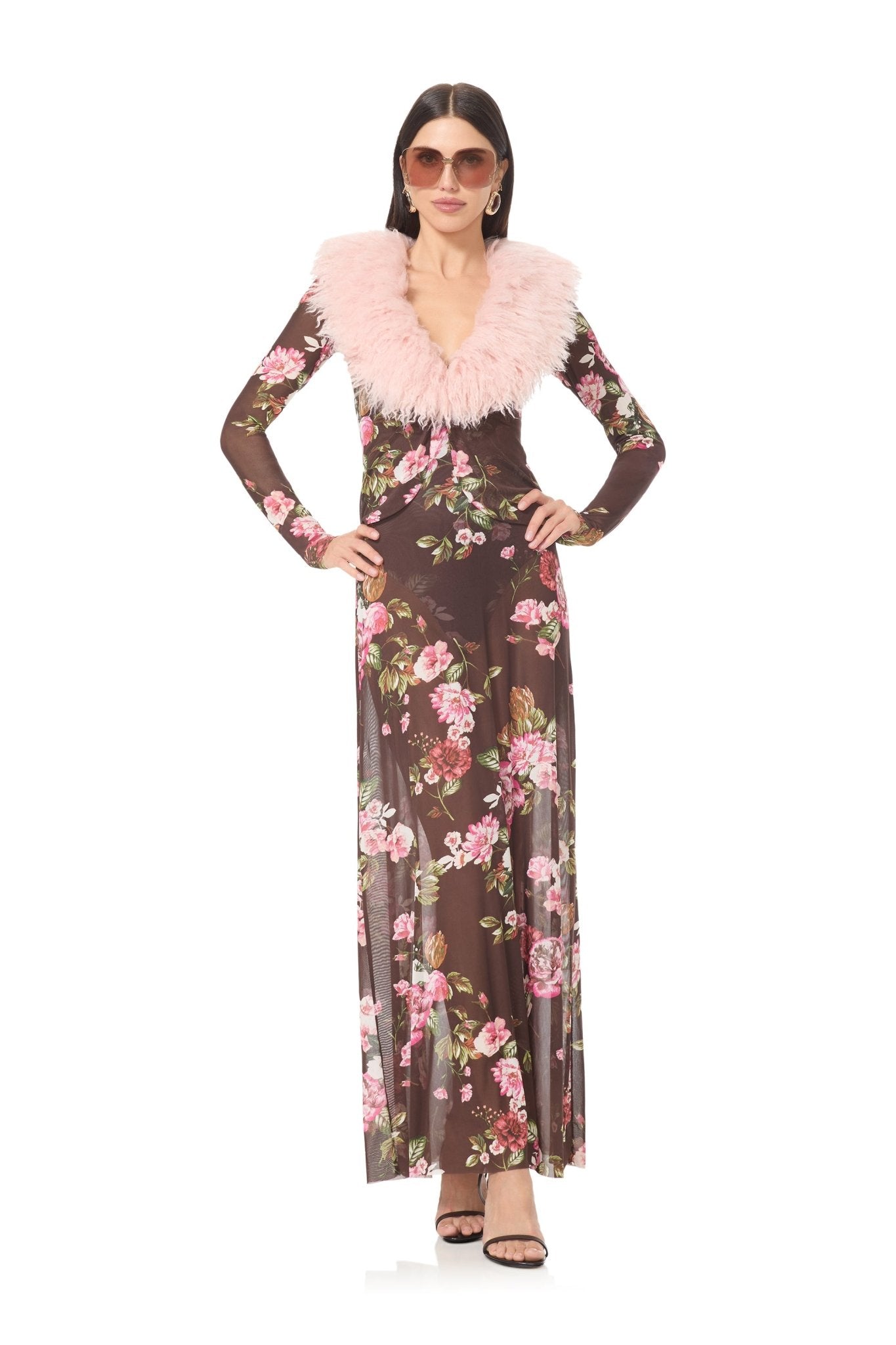 Bessie Dress - Chocolate Rose - AFRM