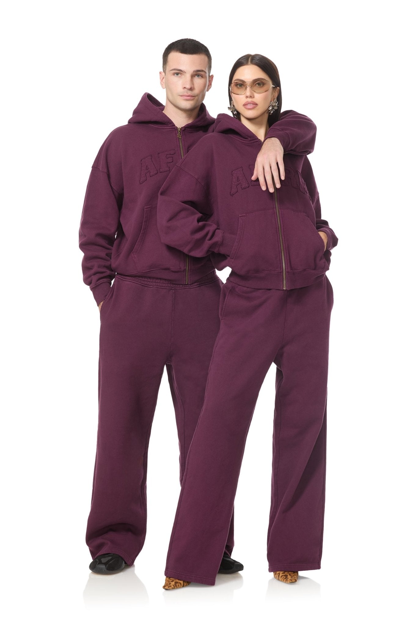 Cameron Zip Up Hoodie - Vineyard - AFRM