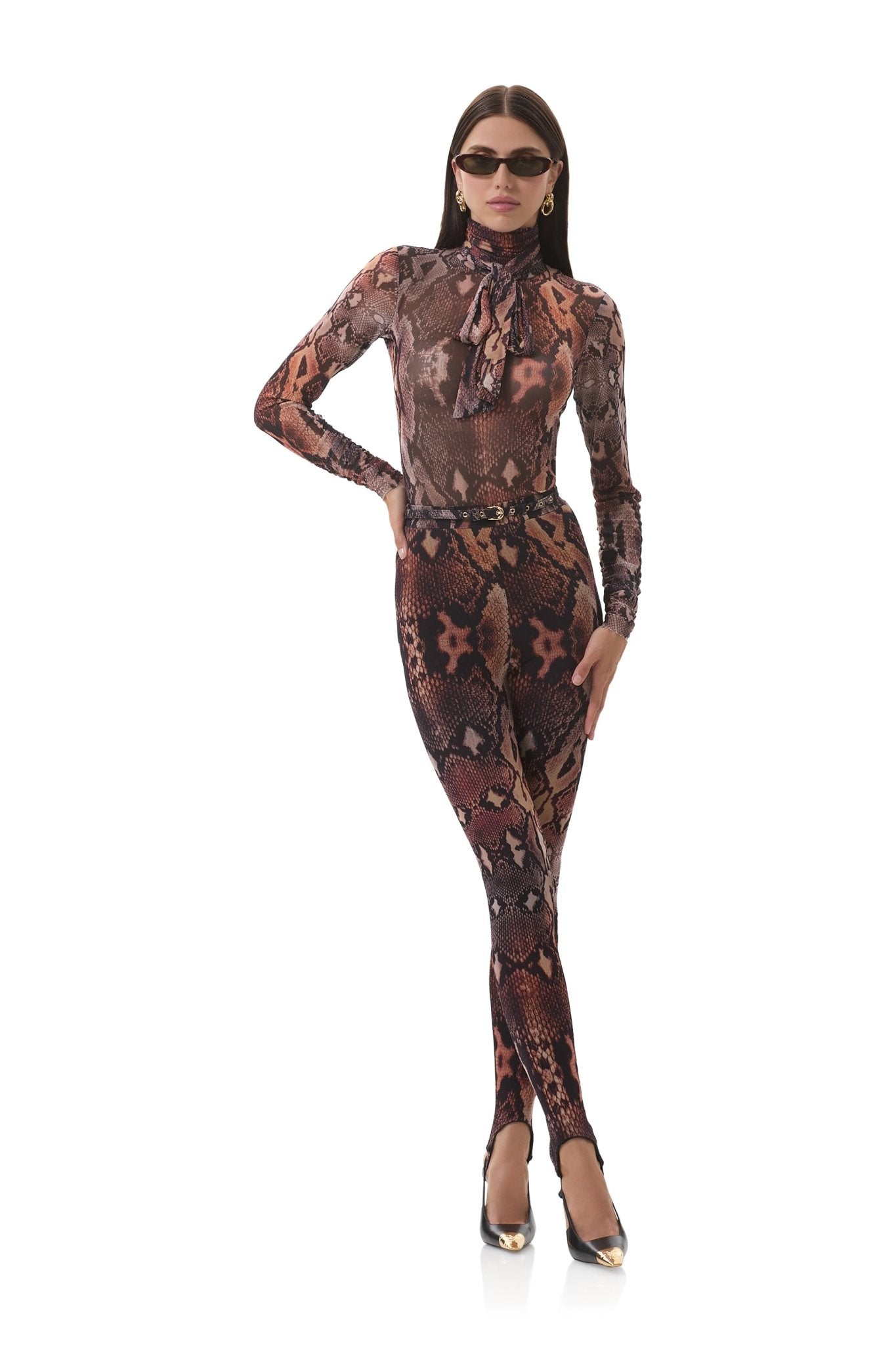Carey Stirrup Pant - Scattered Snake - AFRM