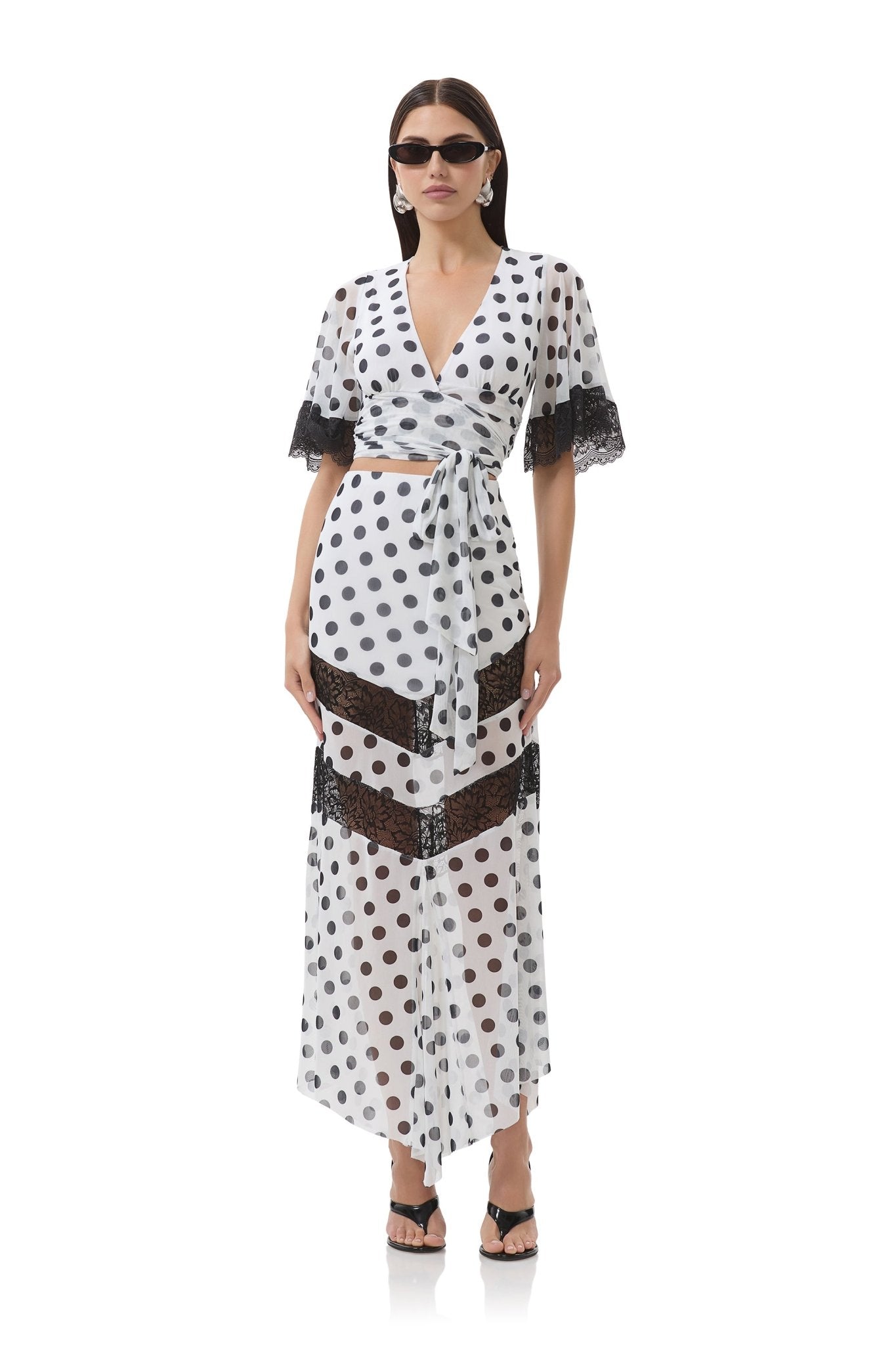 Chelsea Skirt - Blanc Dot - AFRM
