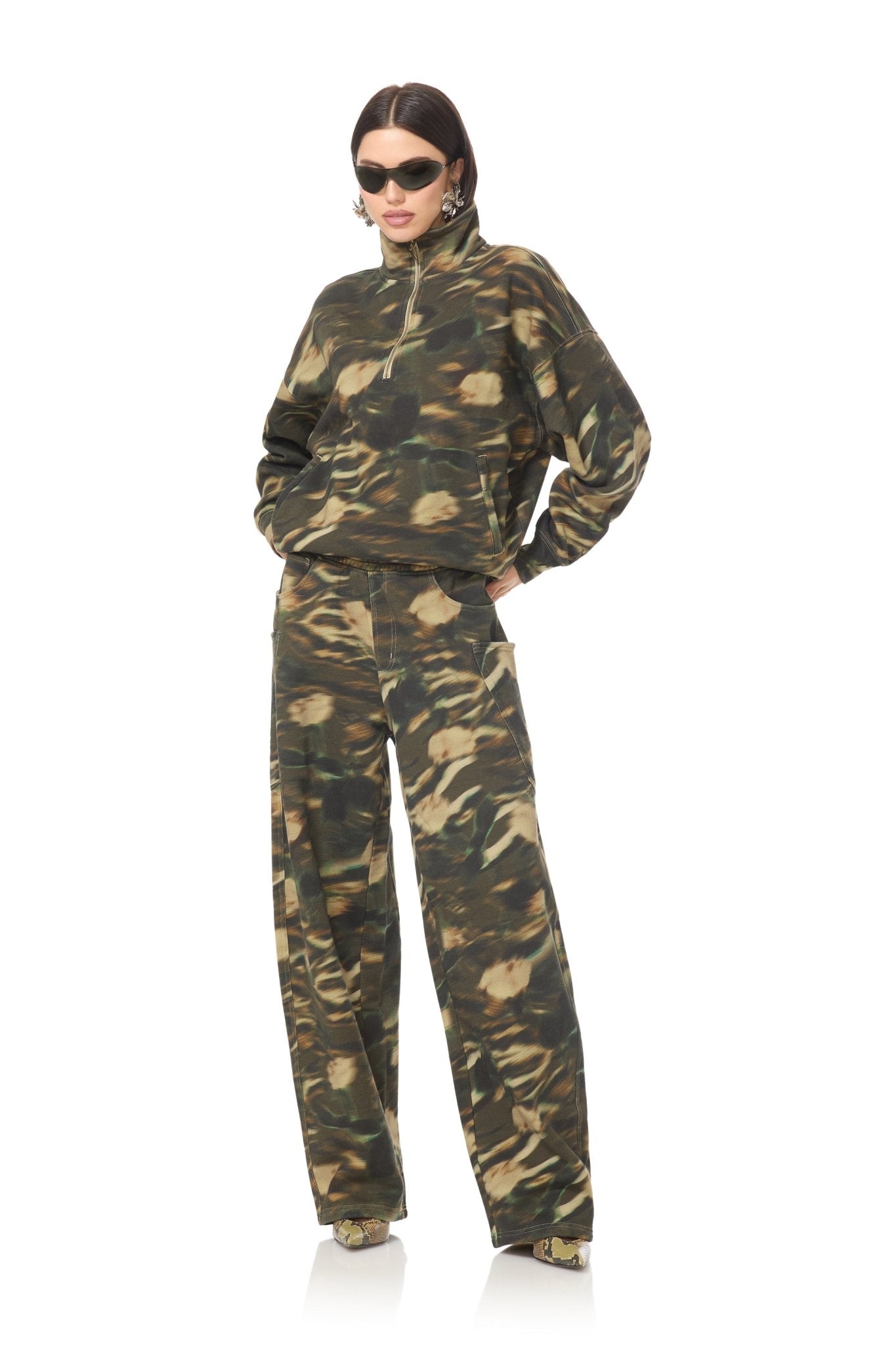 Cillian Funnel Neck Pullover - Rushed Camo - AFRM