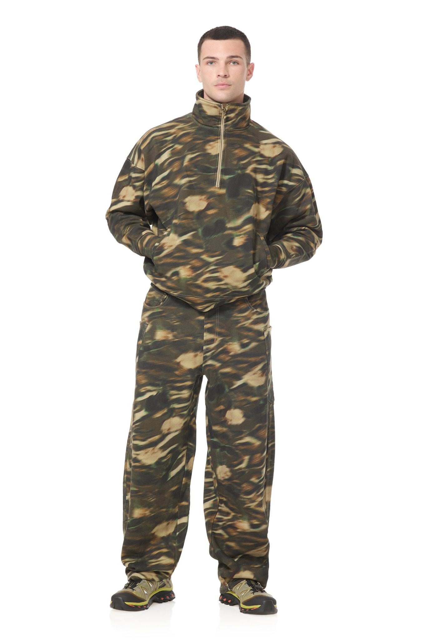 Cillian Funnel Neck Pullover - Rushed Camo - AFRM