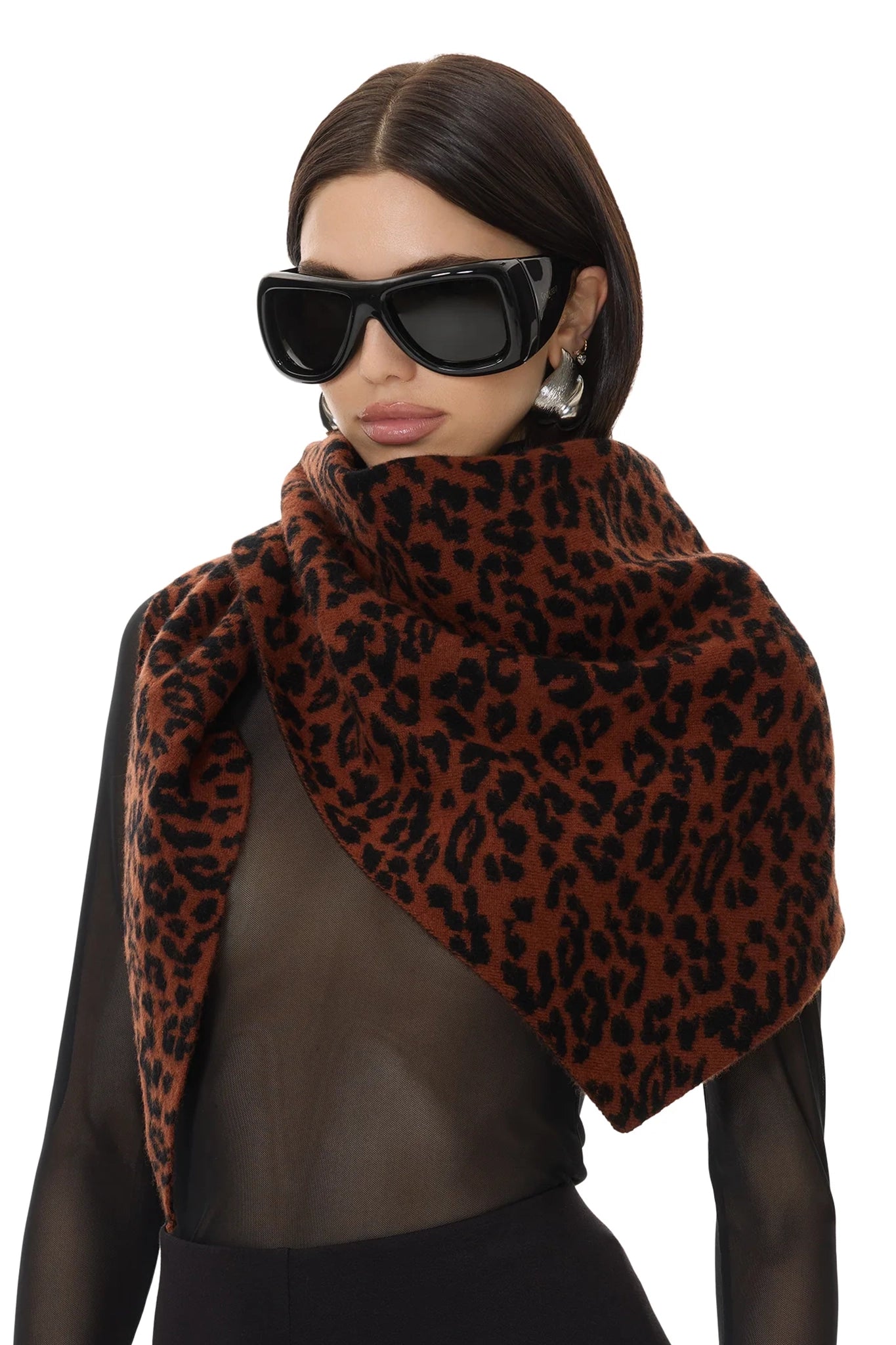 AFRM Cashmere Scarf - Two Tone Leopard - 54467743482226