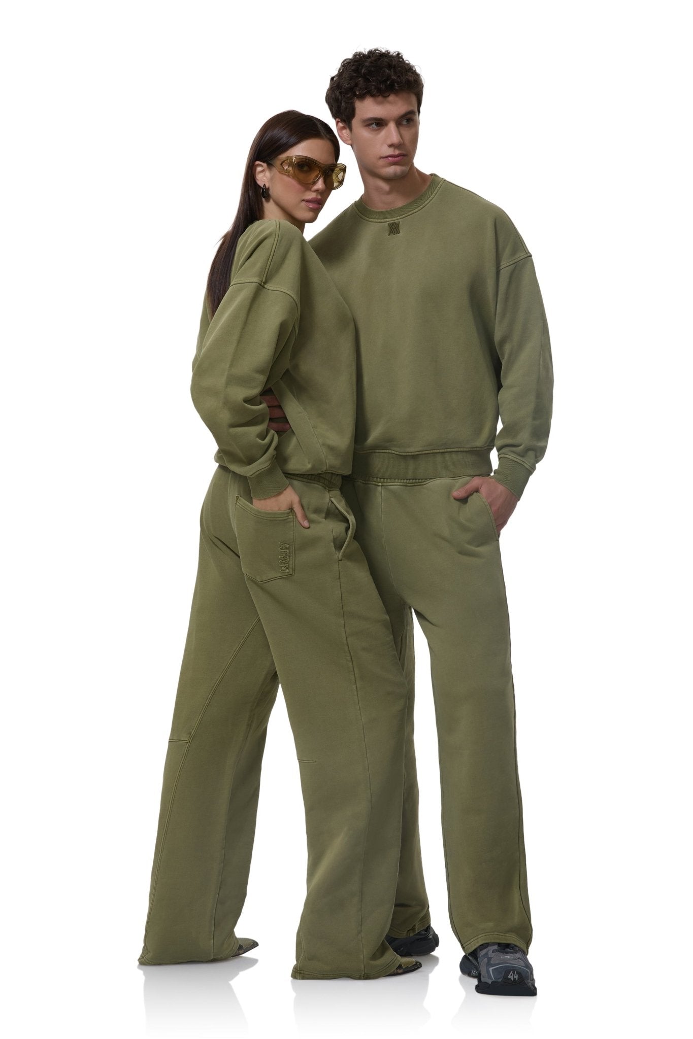 Finely Straight Leg Sweatpant - Avocado - AFRM