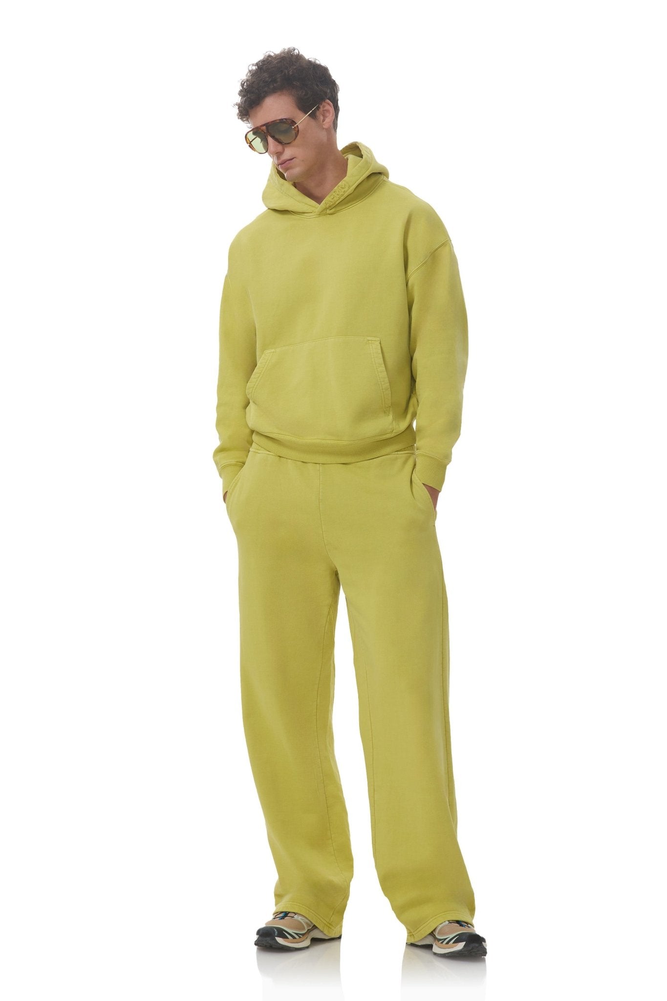 Finely Straight Leg Sweatpant - Citron - AFRM