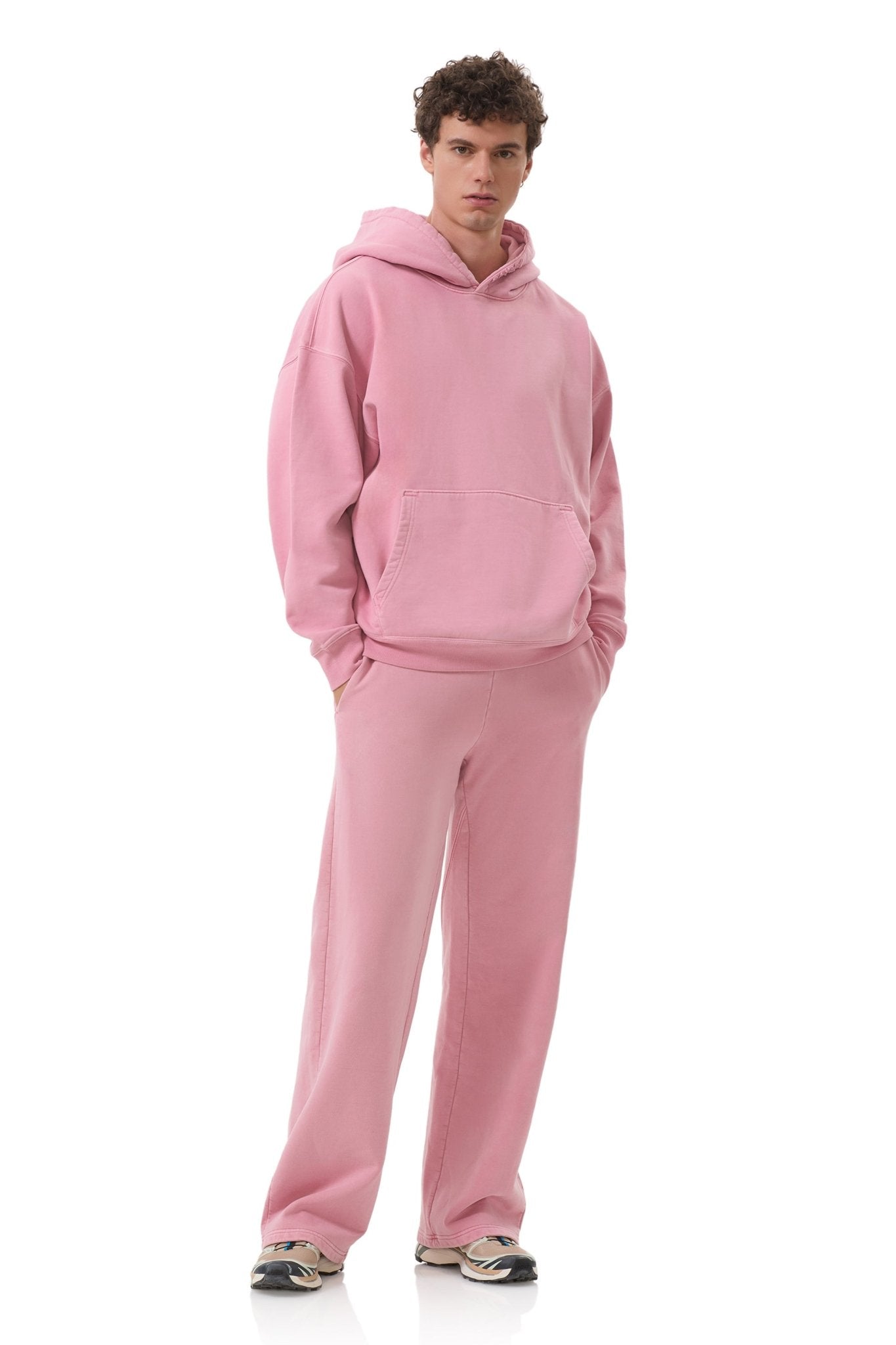 Finely Straight Leg Sweatpant - Clay Pink - AFRM