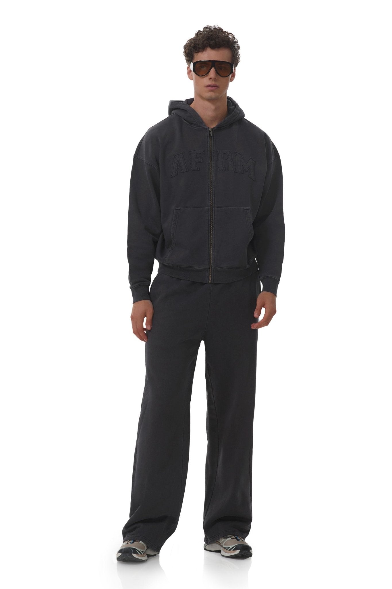 Finely Straight Leg Sweatpant - Onyx - AFRM