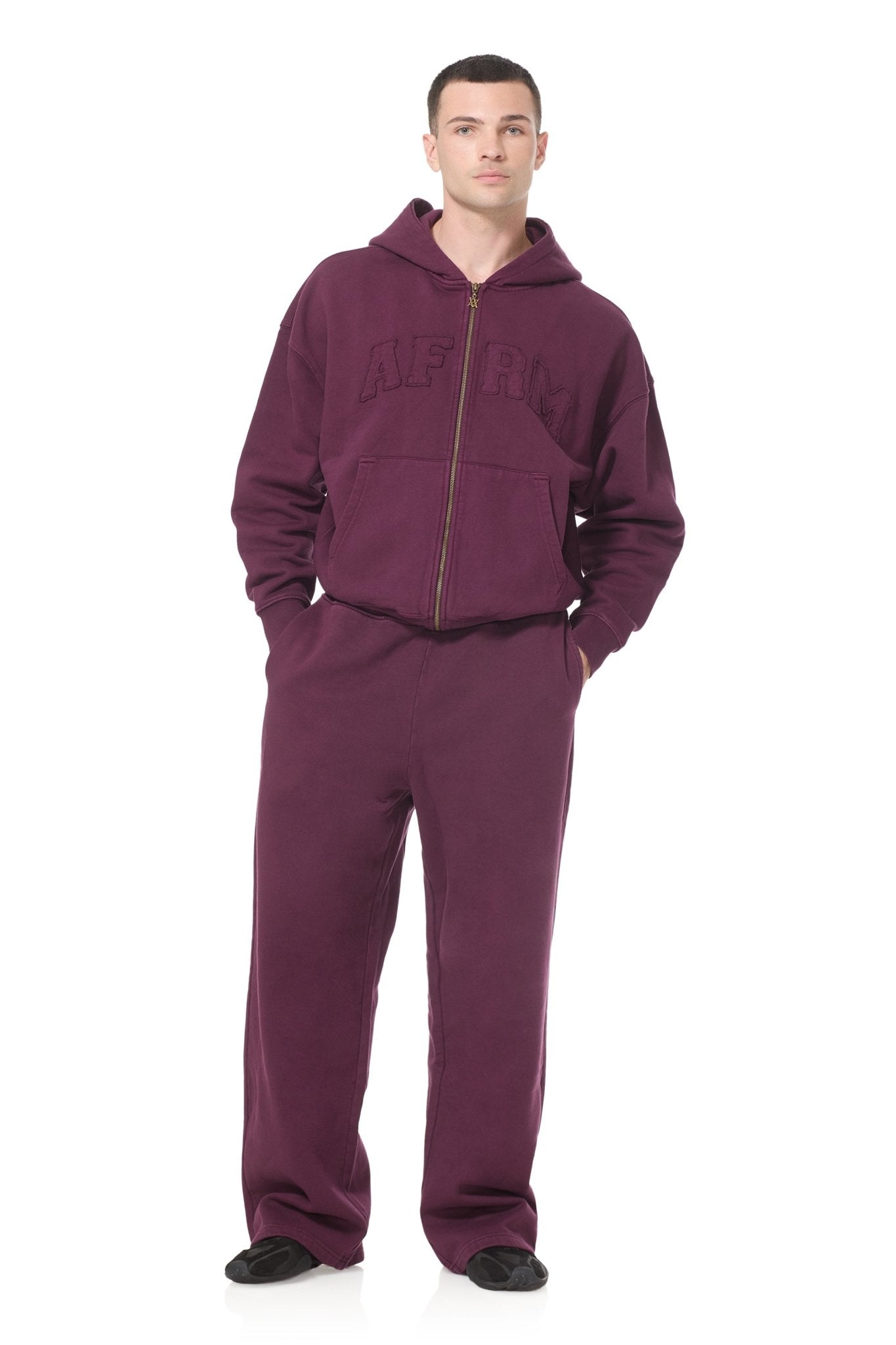 Finely Straight Leg Sweatpant - Vineyard - AFRM